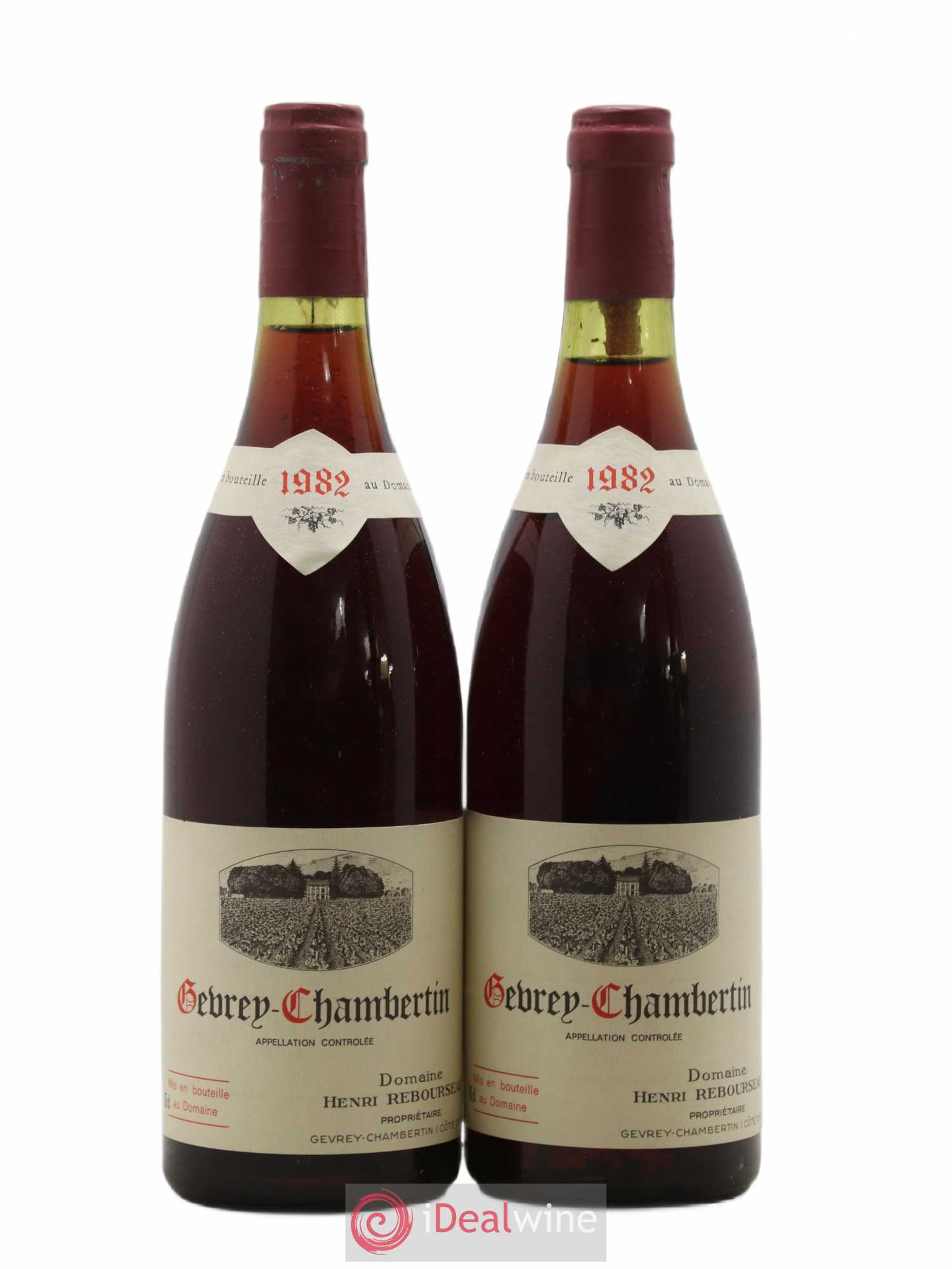 Gevrey-Chambertin Henri Rebourseau (Domaine) 1982 - Lot de 2 bouteilles - 0