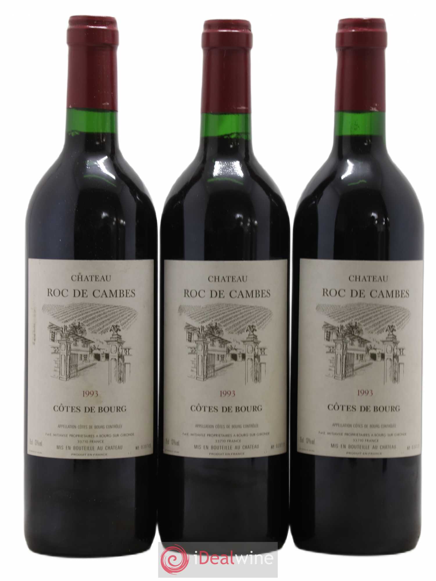 Roc de Cambes 1993 - Lot de 3 bouteilles - 0