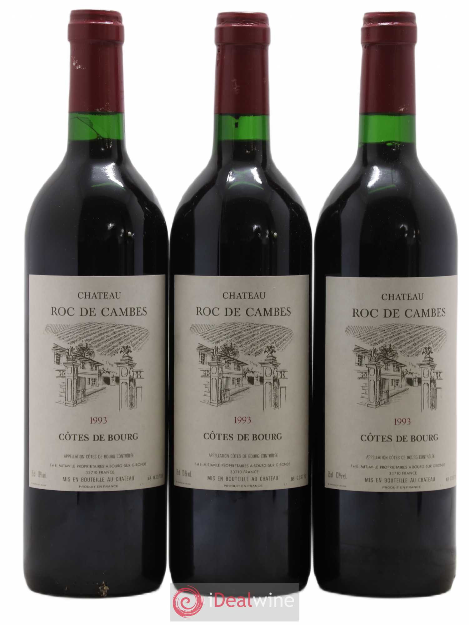 Roc de Cambes 1993 - Posten von 3 Flaschen - 0