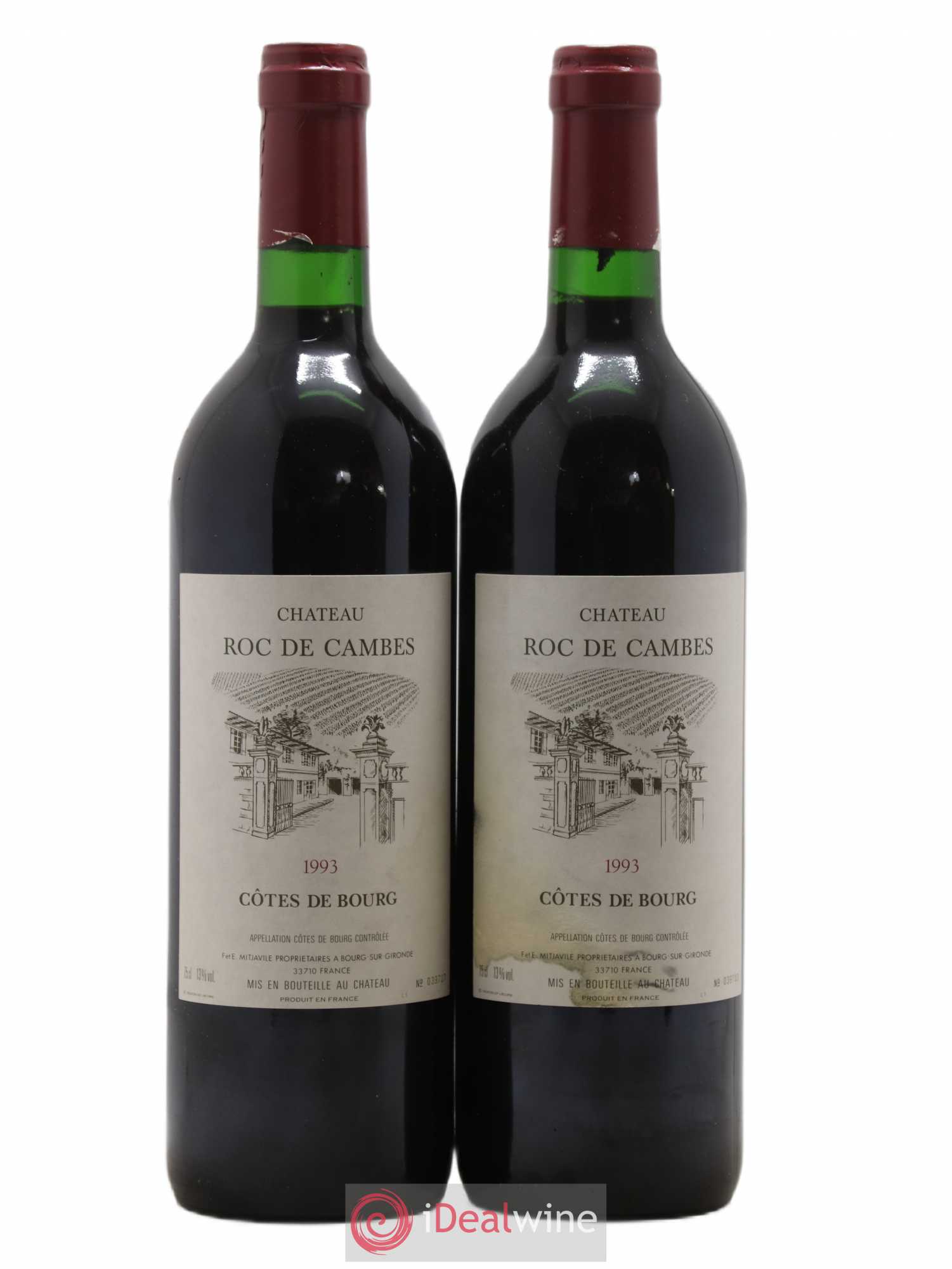 Roc de Cambes 1993 - Lot of 2 bottles - 0