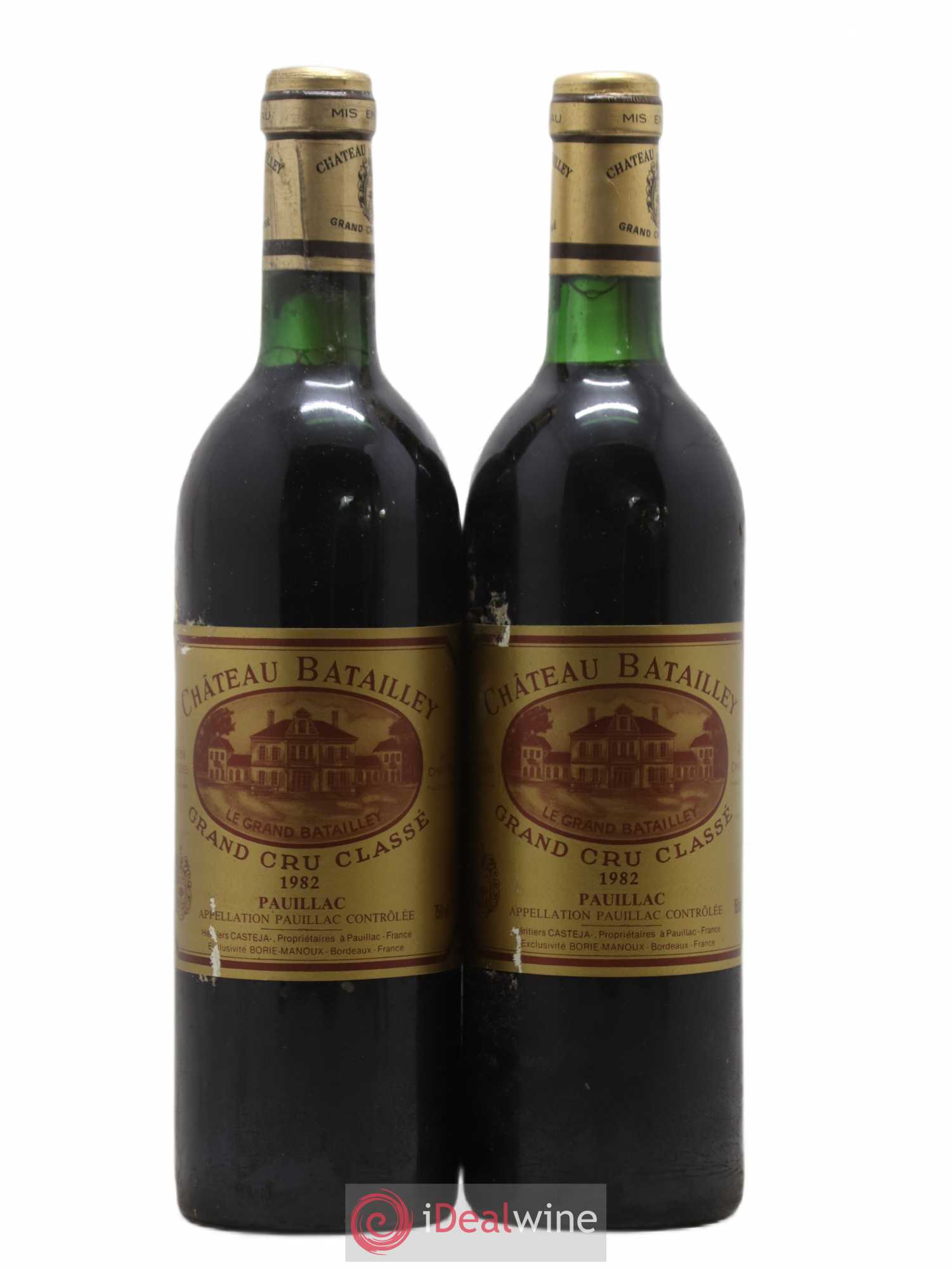 Château Batailley 5ème Grand Cru Classé 1982 - Lot de 2 bouteilles - 0