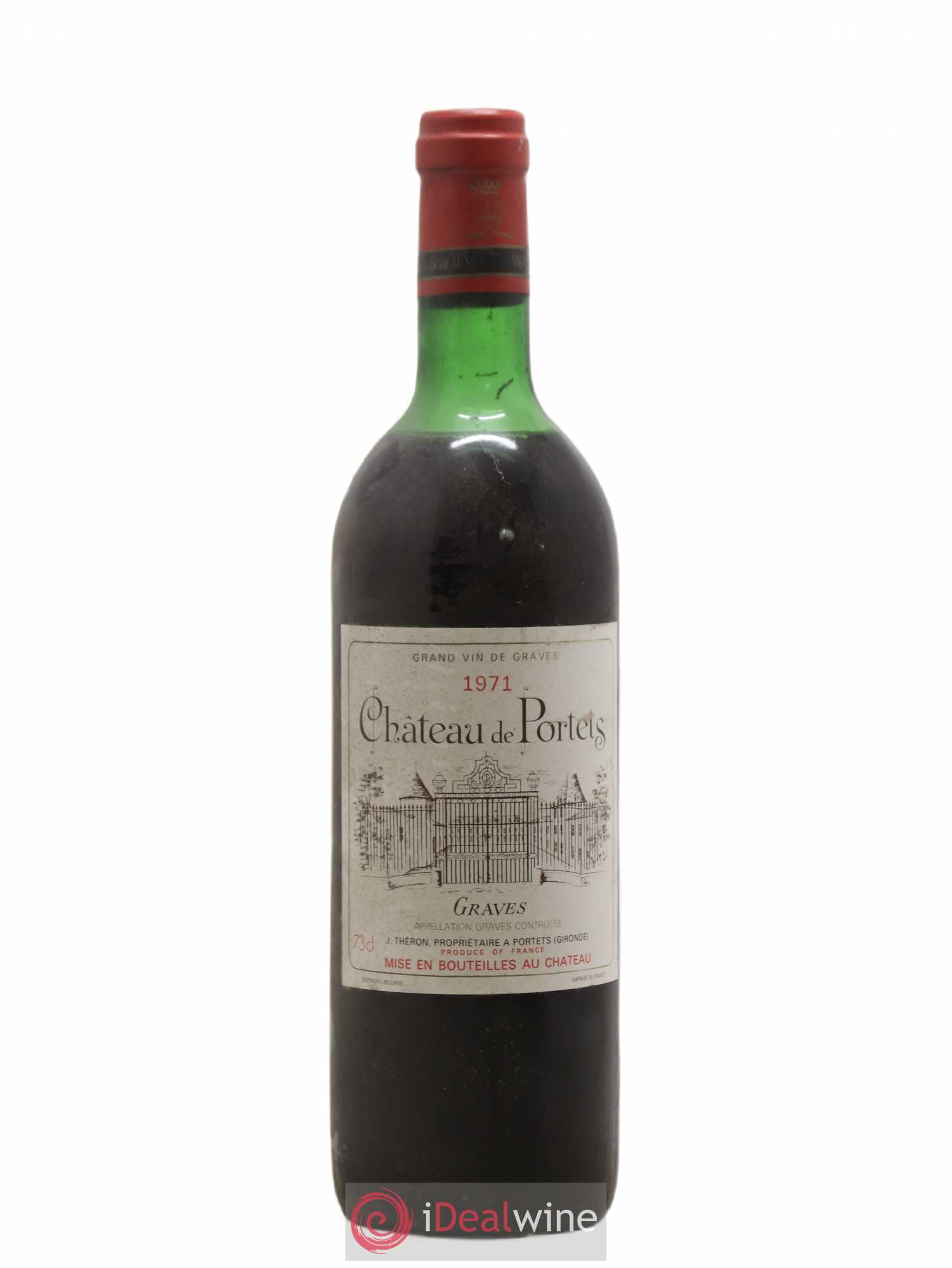 Graves Château de Portets 1971 - Lot de 1 bouteille - 0