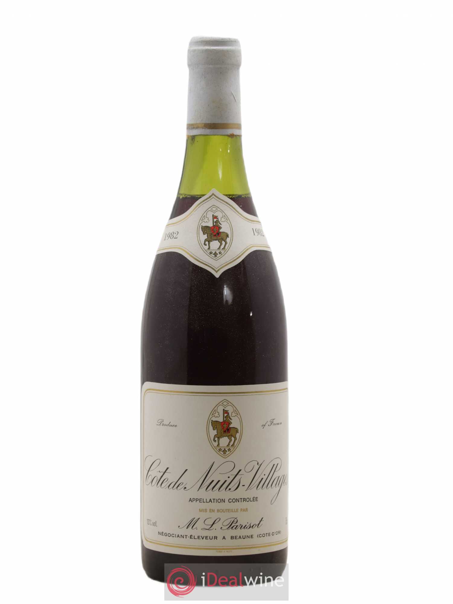 Côte de Nuits-Villages L. Parisot 1982 - Lot de 1 bouteille - 0