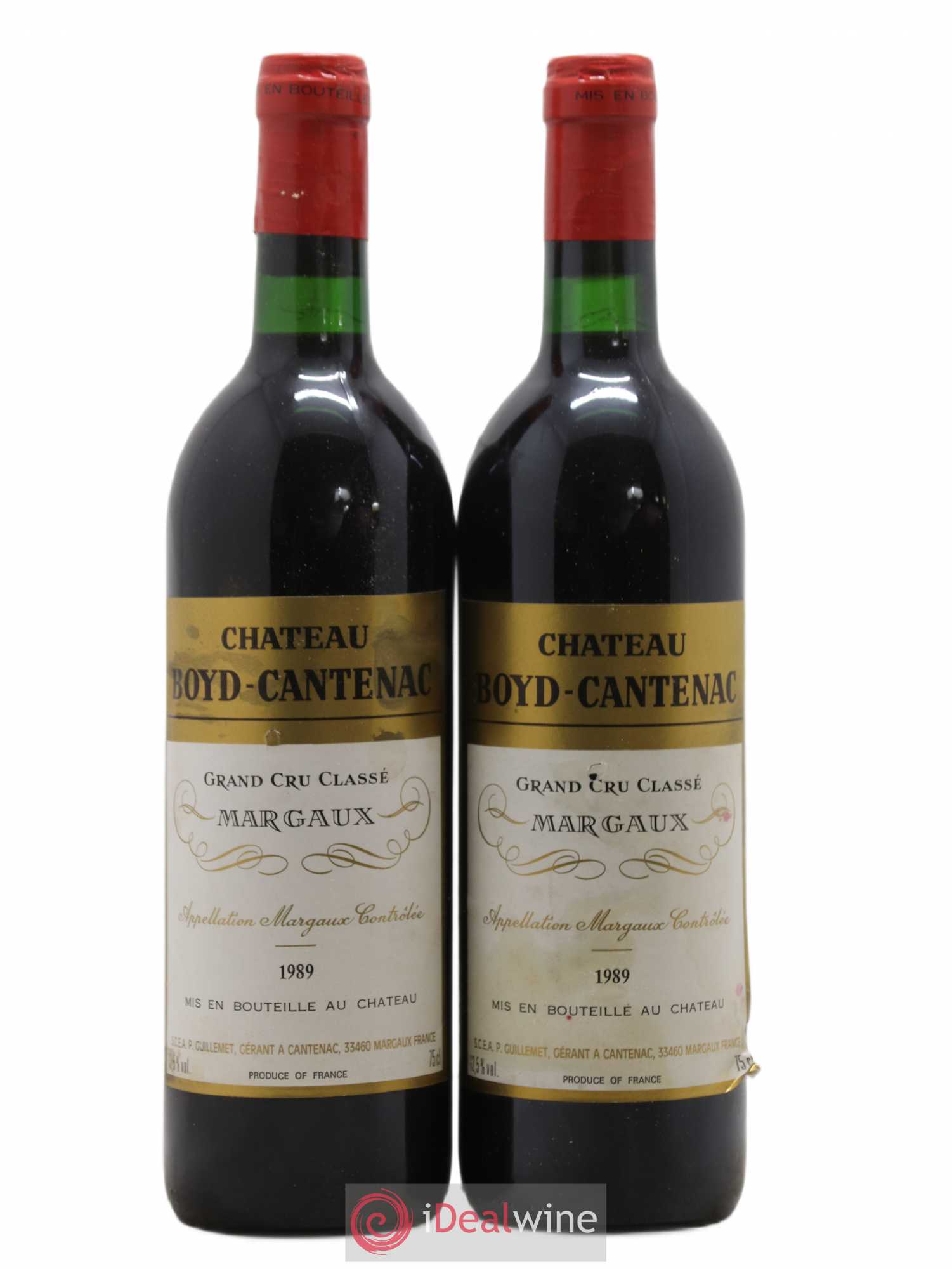 Château Boyd Cantenac 3ème Grand Cru Classé 1989 - Lot de 2 bouteilles - 0
