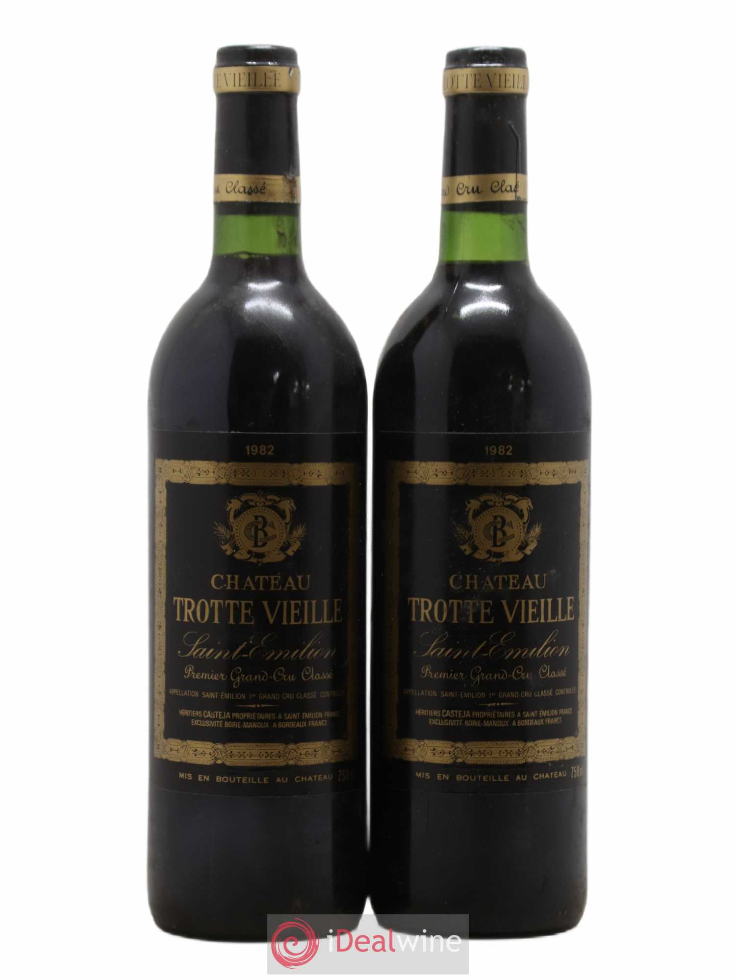 Château Trotte Vieille 1er Grand Cru Classé B 1982 - Lot de 2 bouteilles - 0