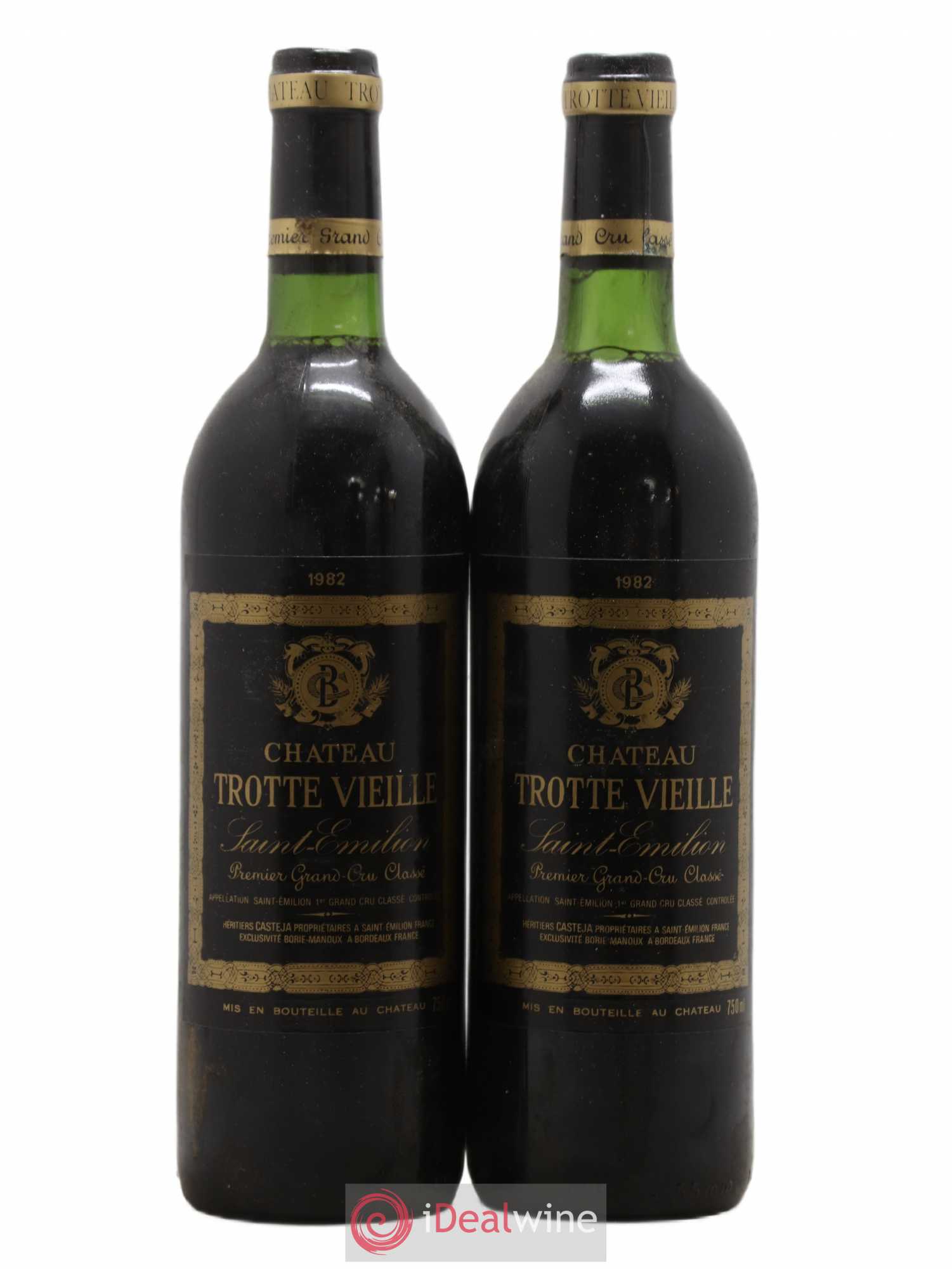 Château Trotte Vieille 1er Grand Cru Classé B 1982 - Lot de 2 bouteilles - 0