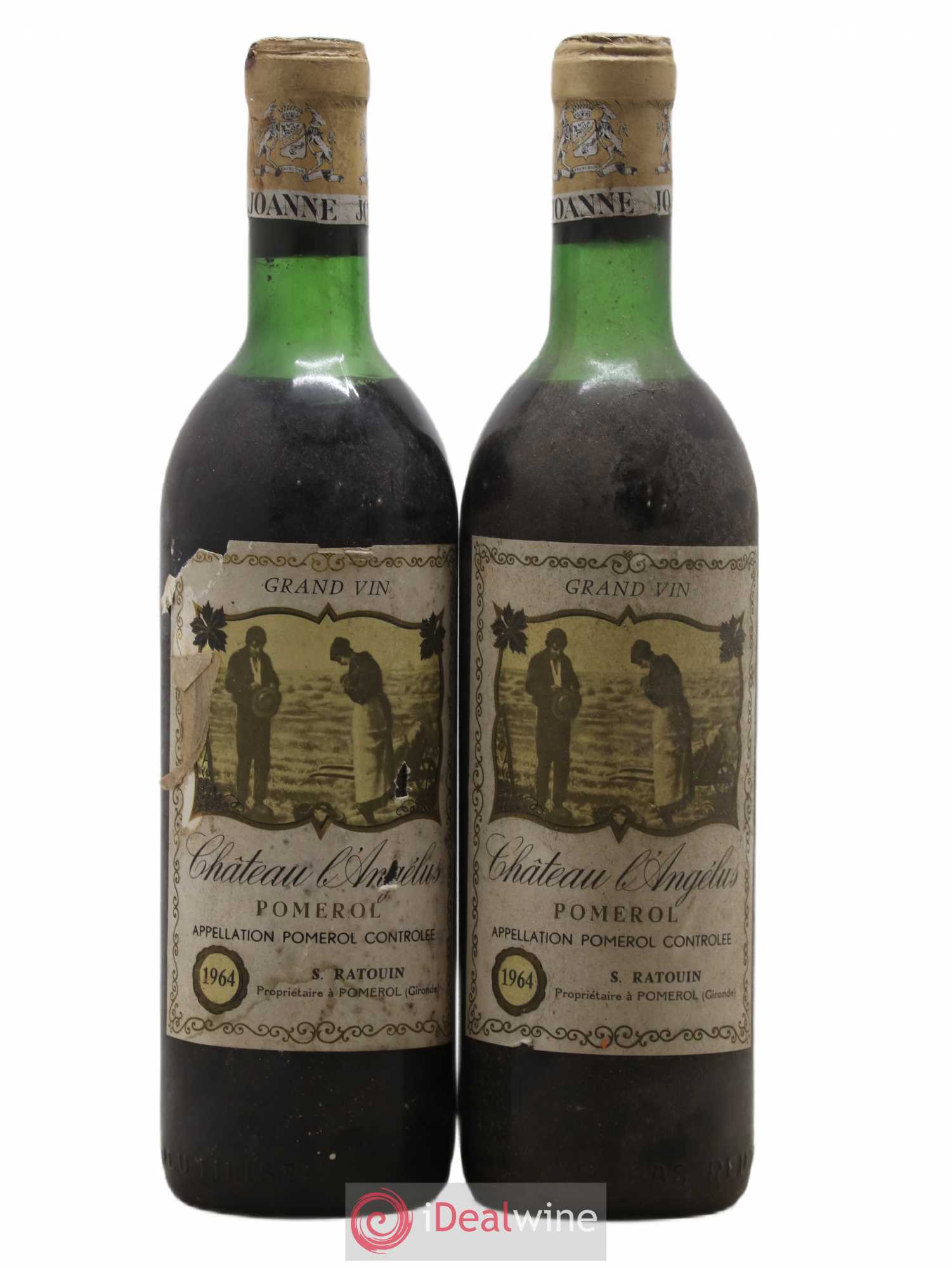 Pomerol Château L'Angélus 1964 - Posten von 2 Flaschen - 0
