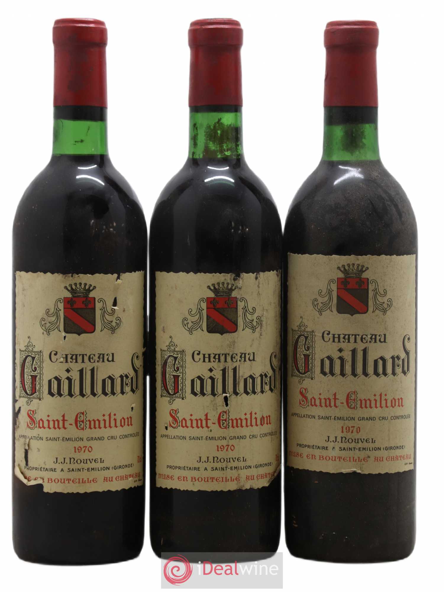 Saint-Émilion Château Gaillard 1970 - Lot de 6 bouteilles - 2