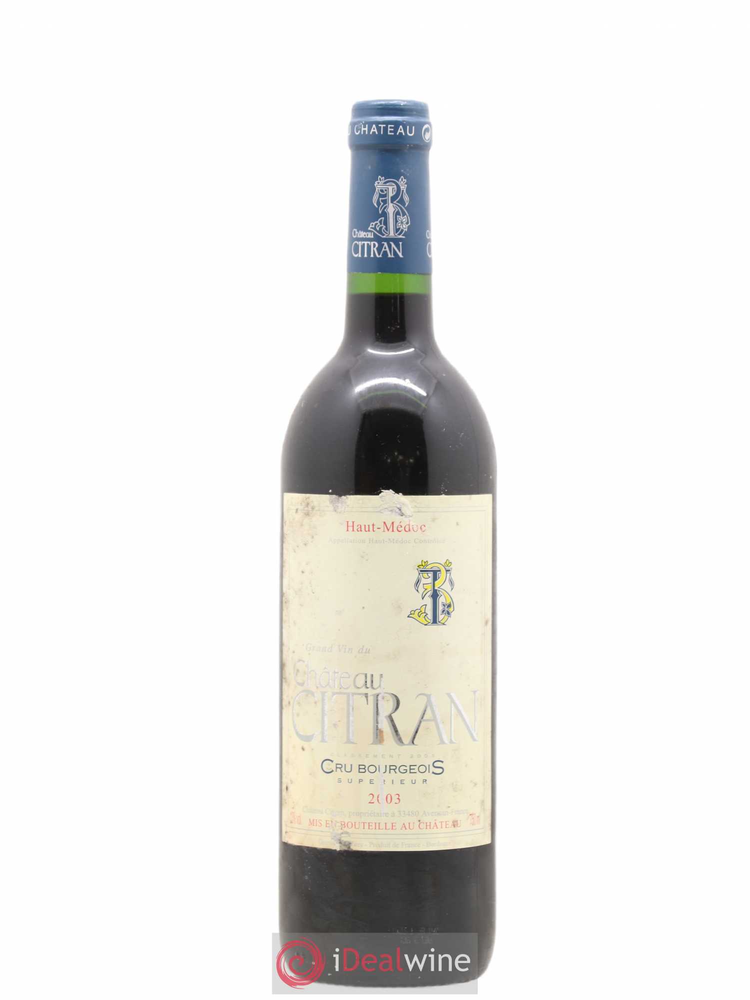 Château Citran Cru Bourgeois 2003 - Lot de 1 bouteille - 0