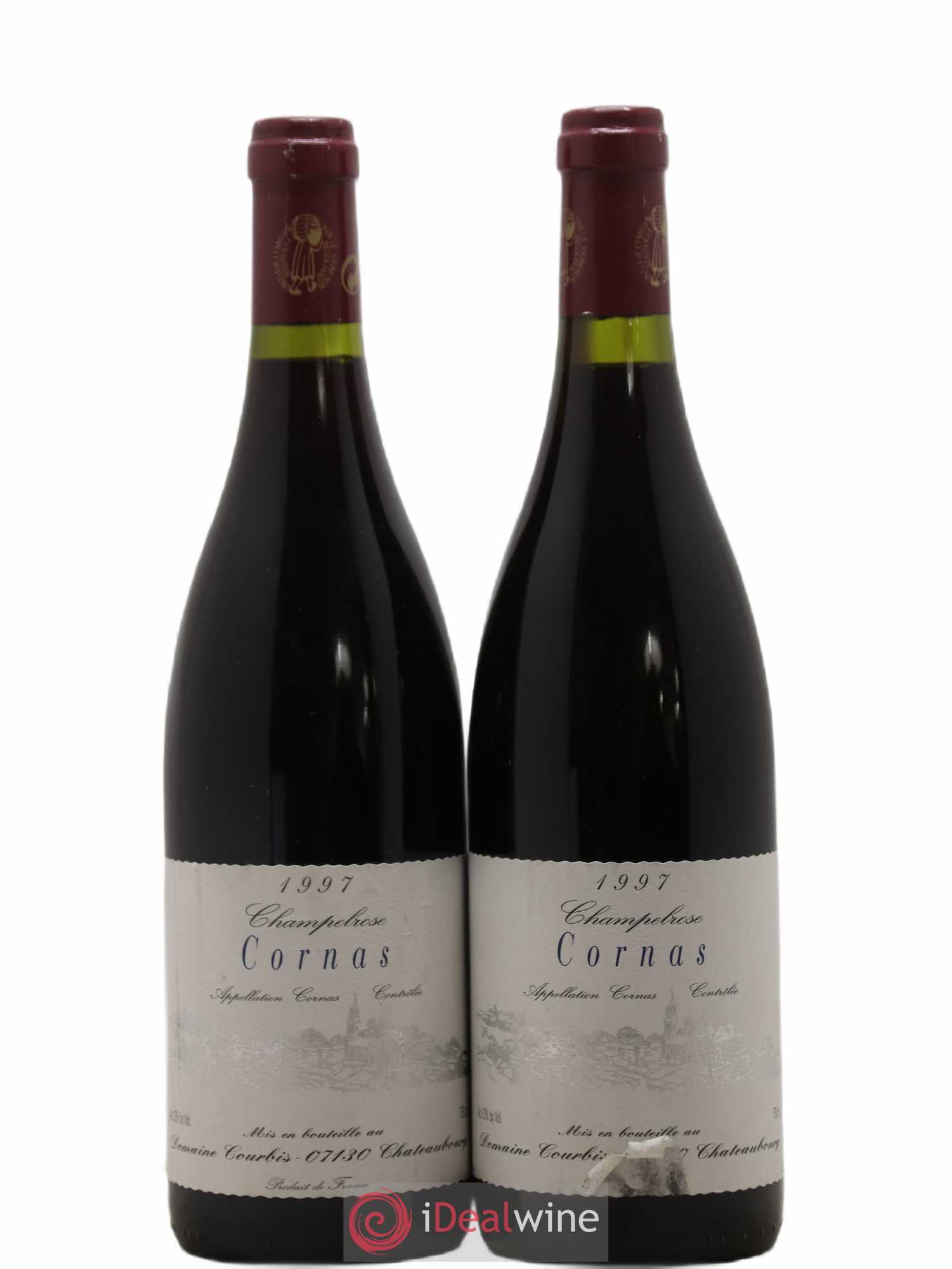 Cornas Champelrose Domaine Courbis 1997 - Lot de 2 bouteilles - 0