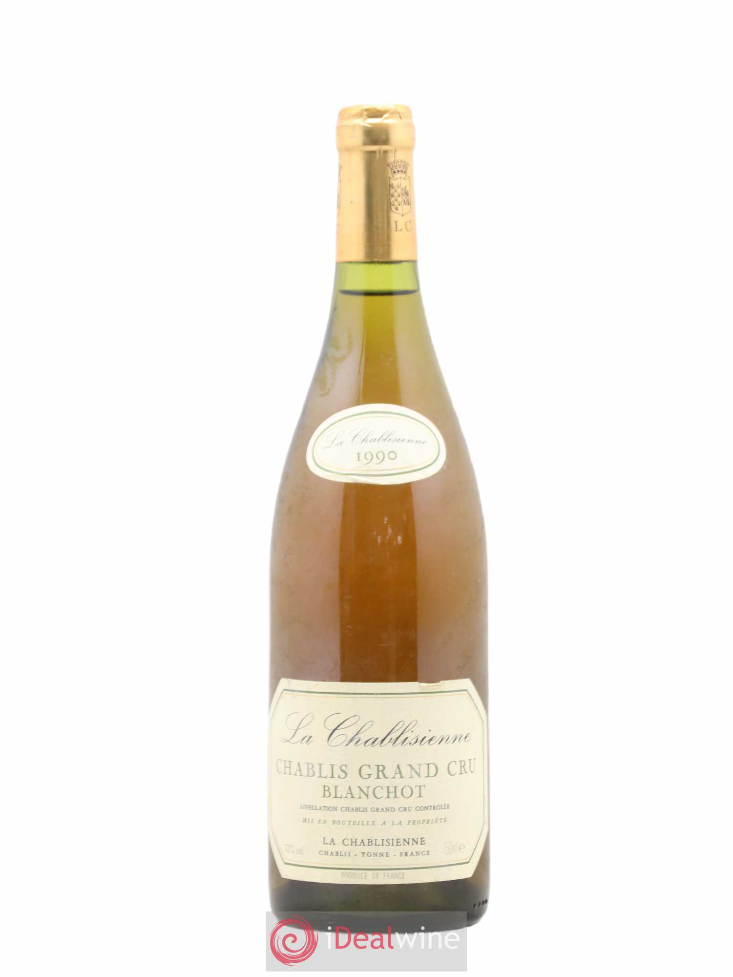 Chablis Grand Cru Blanchot La Chablisienne 1990 - Lot de 1 bouteille - 0
