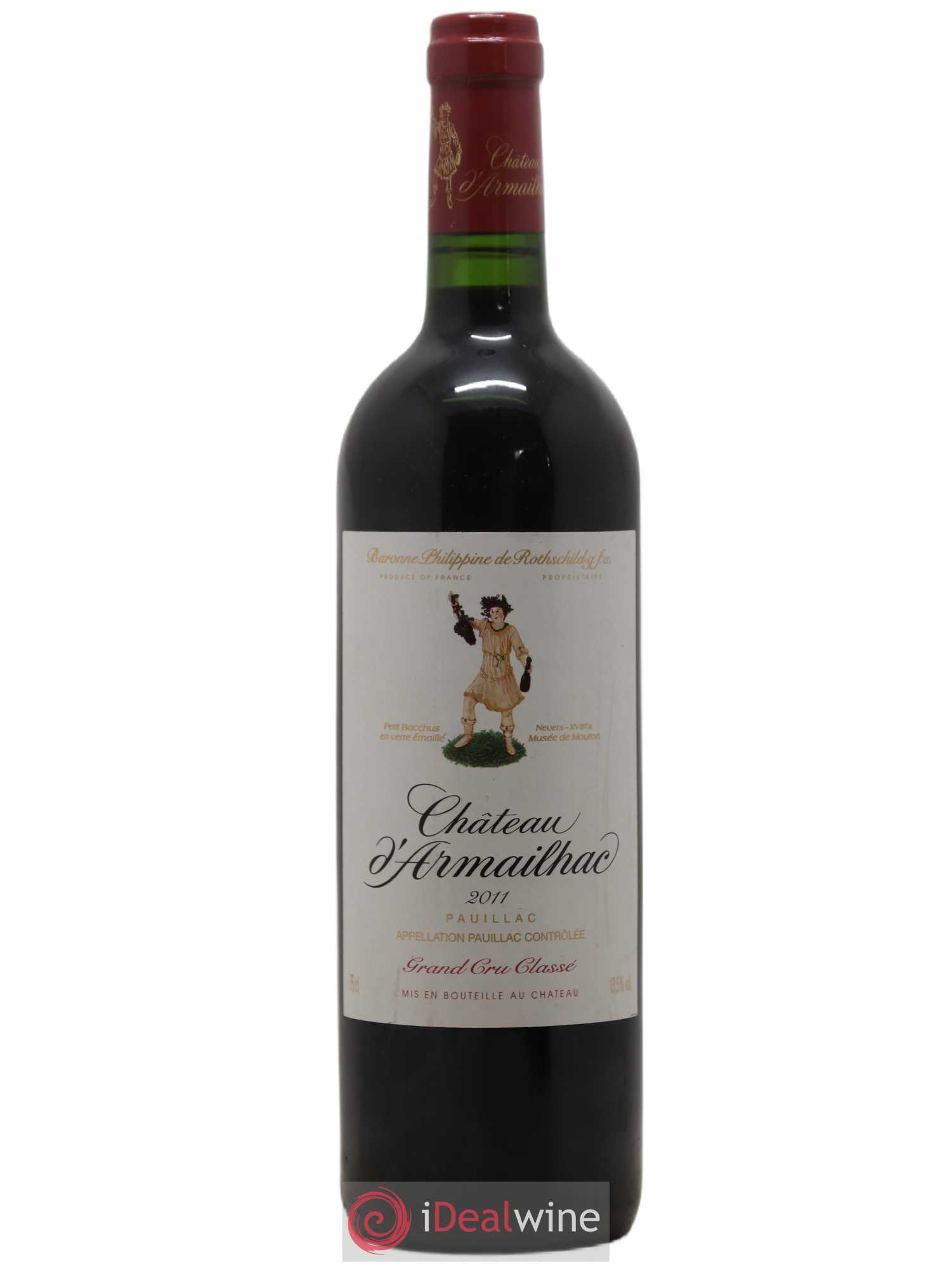 Château d' Armailhac - Mouton Baron(ne) Philippe 5ème Grand Cru Classé 2011 - Lot de 1 bouteille - 0