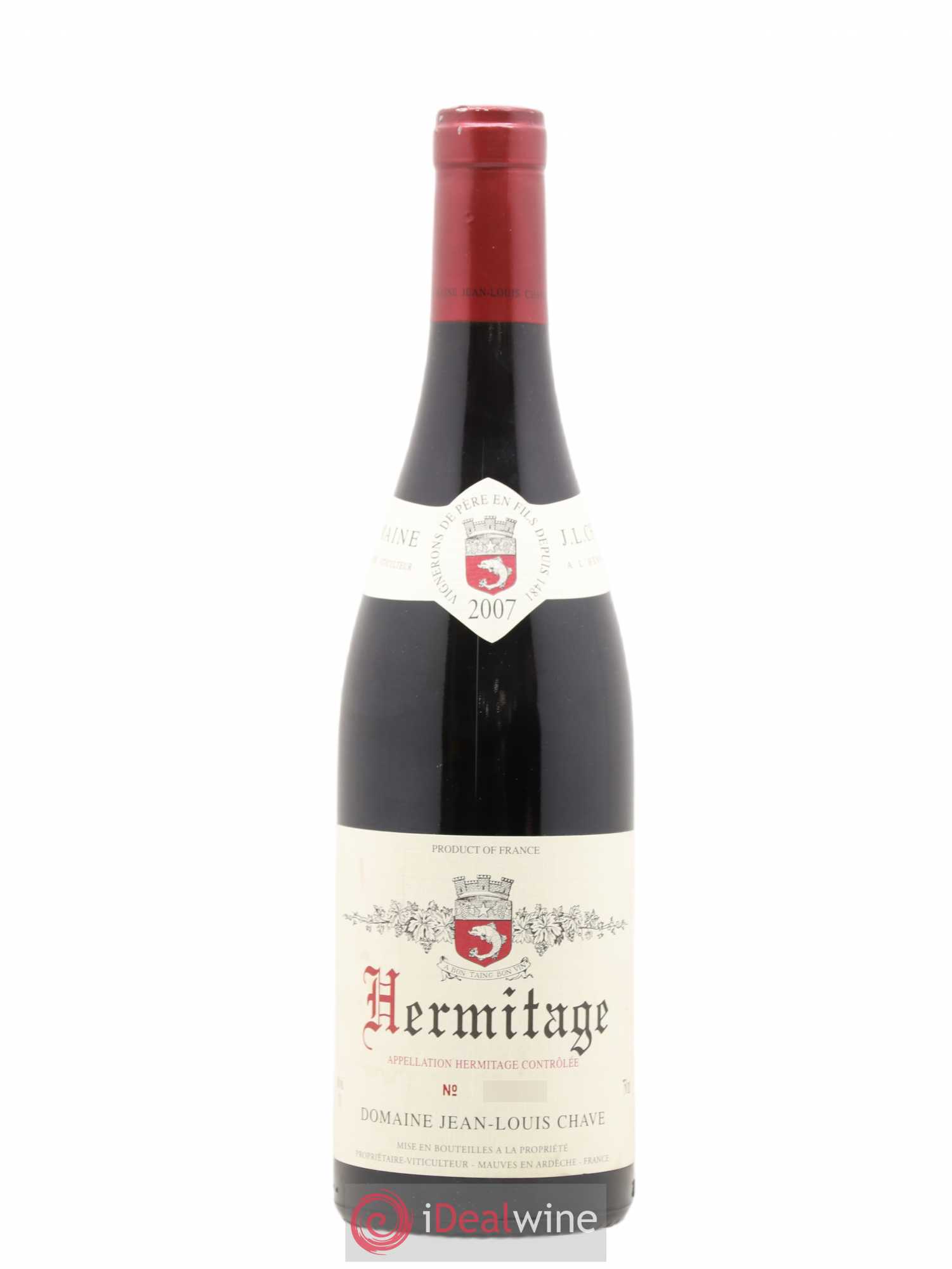 Hermitage Jean-Louis Chave 2007 - Lot de 1 bouteille - 0