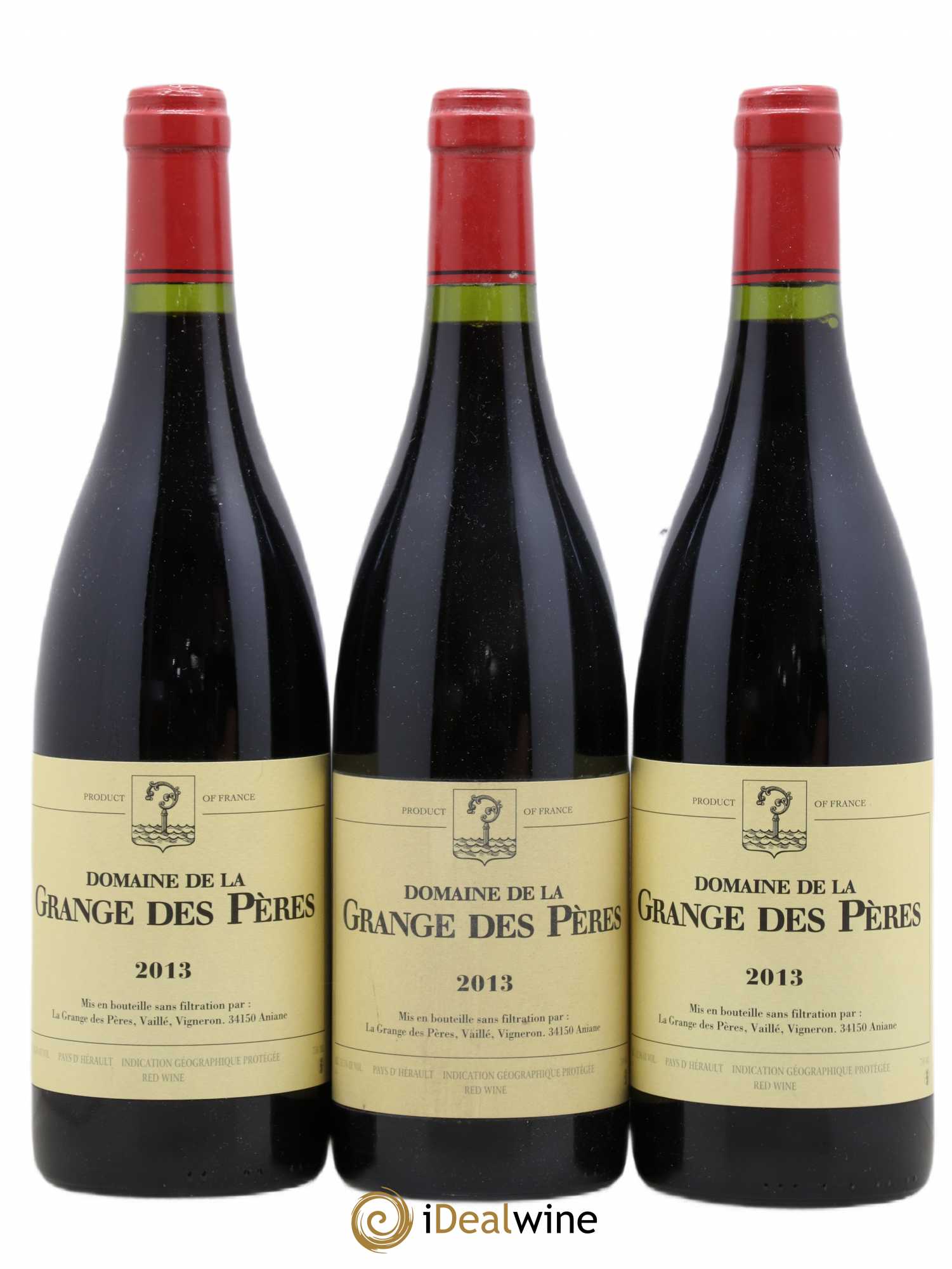 Pays d'Hérault Grange des Pères Laurent Vaillé 2013 - Lot de 3 bouteilles - 0