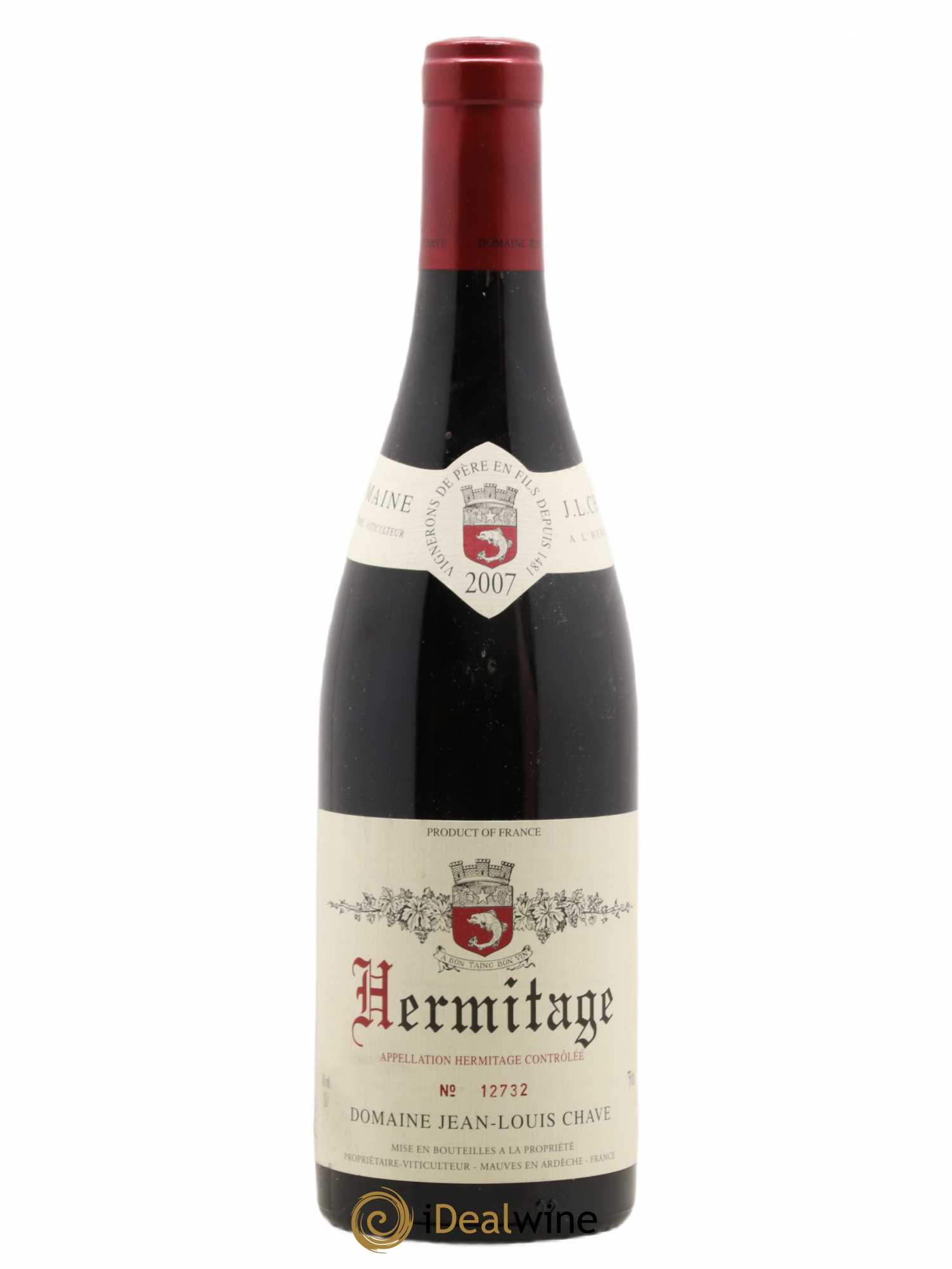 Hermitage Jean-Louis Chave 2007 - Lot de 1 bouteille - 0