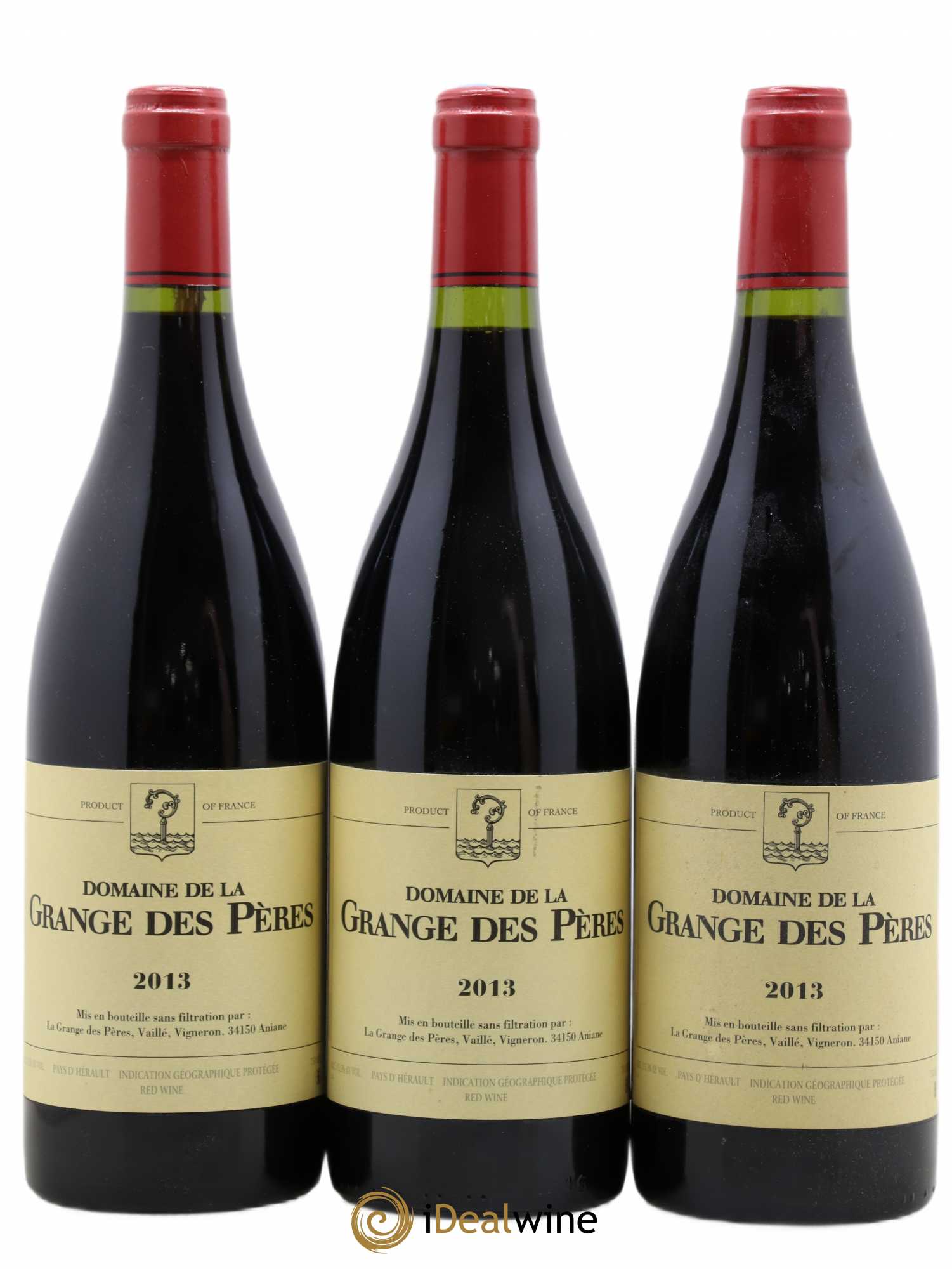 Pays d'Hérault Grange des Pères Laurent Vaillé 2013 - Lot de 3 bouteilles - 0