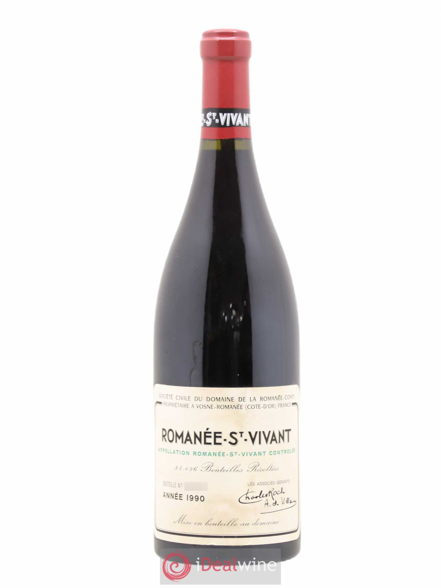 Romanée-Saint-Vivant Grand Cru Domaine de la Romanée-Conti 1990 - Lot de 1 bouteille - 0