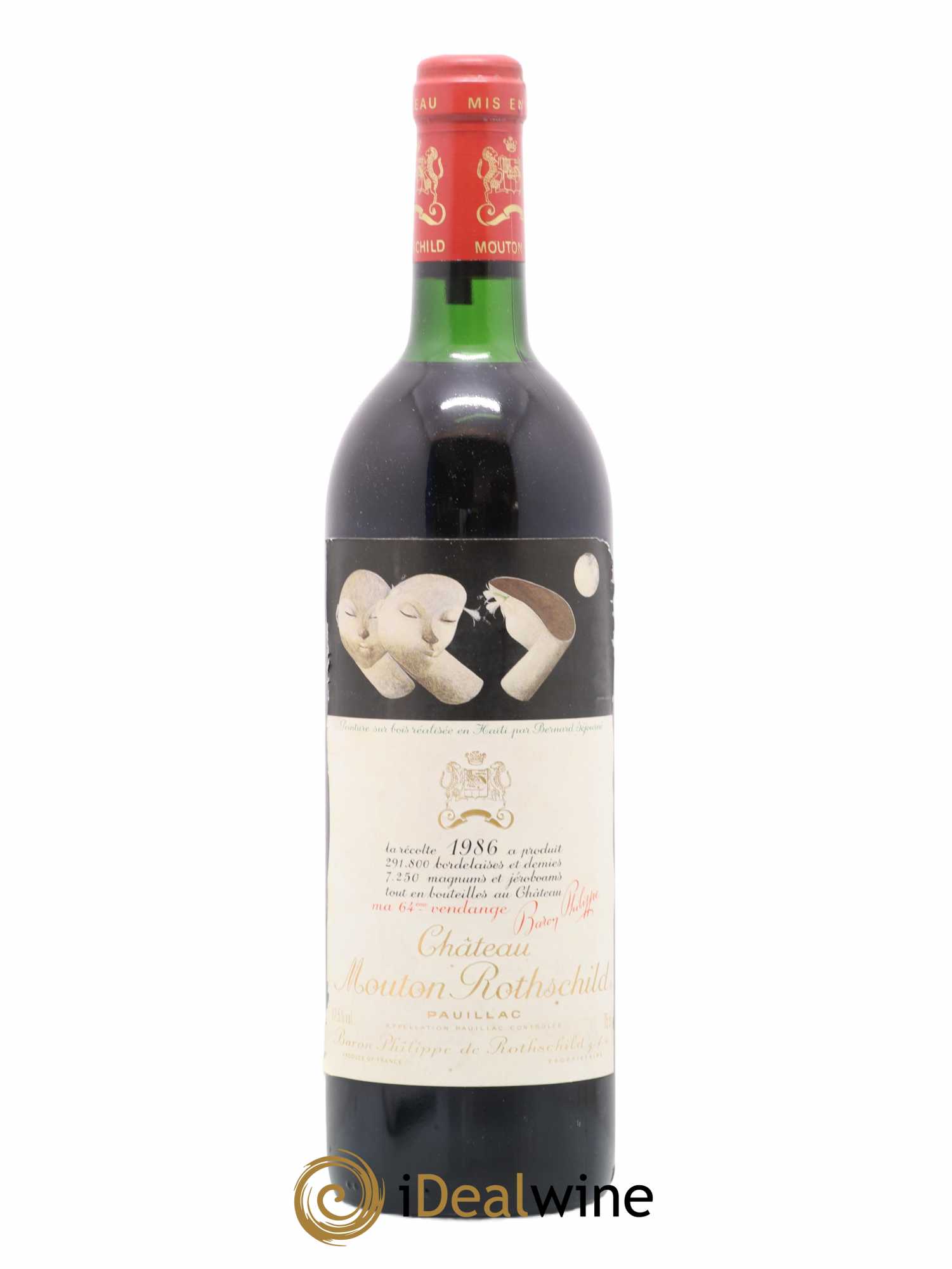 Château Mouton Rothschild 1er Grand Cru Classé 1986 - Lot de 1 bouteille - 0