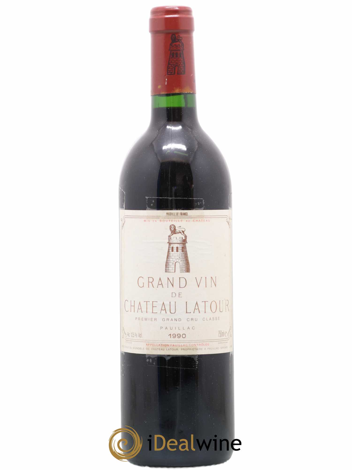 Château Latour 1er Grand Cru Classé 1990 - Lot de 1 bouteille - 0