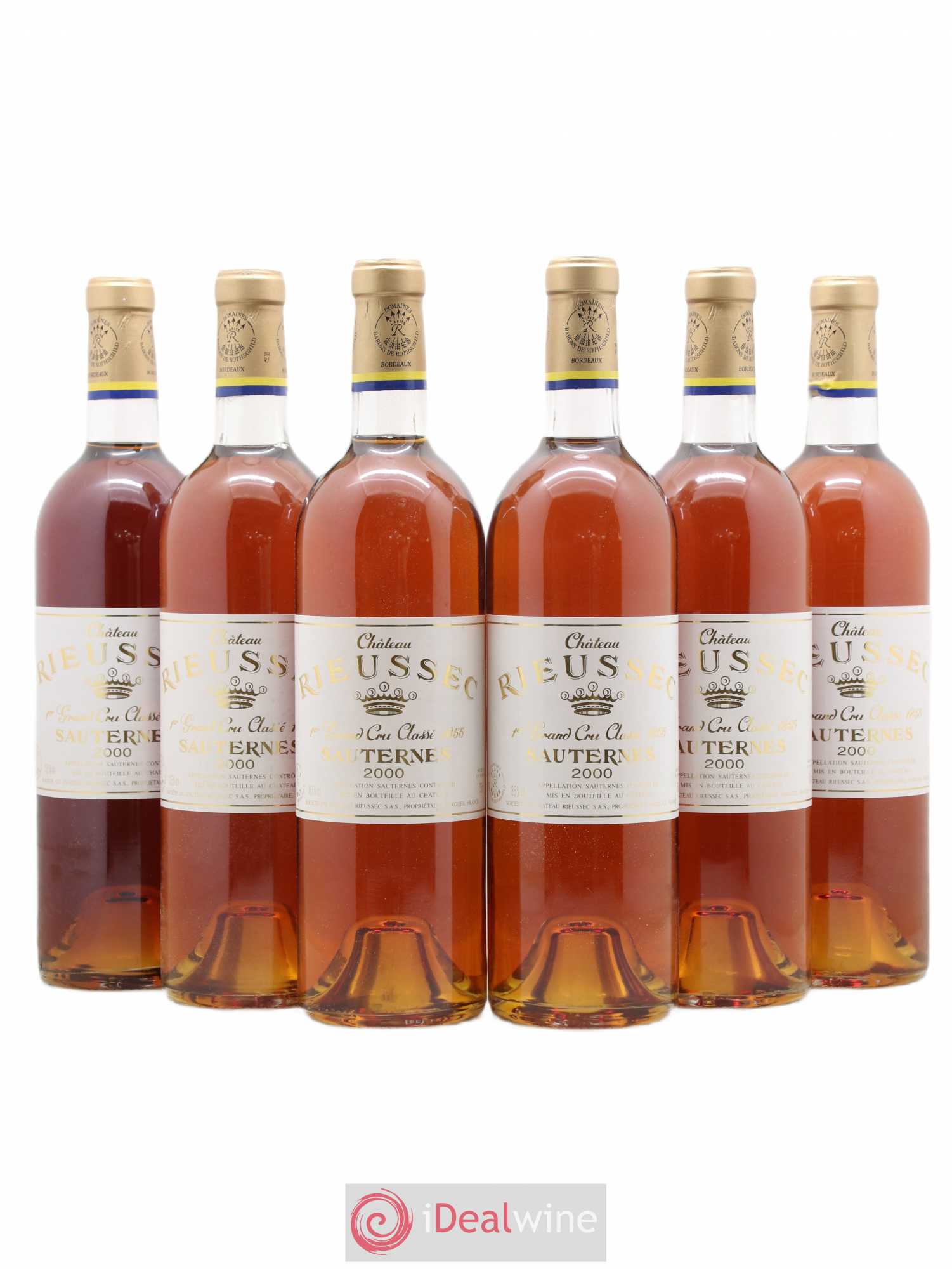 Château Rieussec 1er Grand Cru Classé 2000 - Lotto di 6 bottiglie - 0