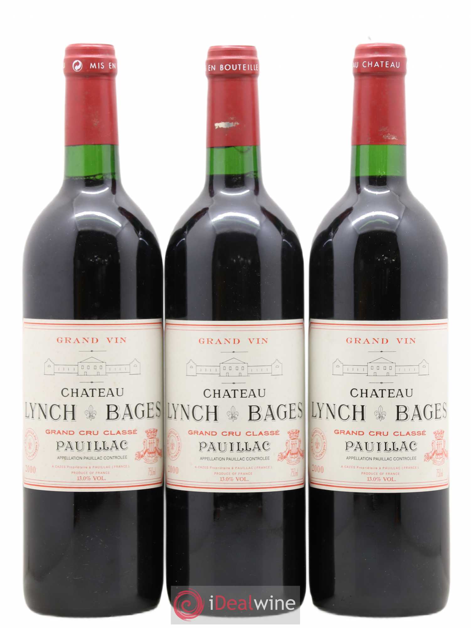 Château Lynch Bages 5ème Grand Cru Classé 2000 - Lot de 6 bouteilles - 1