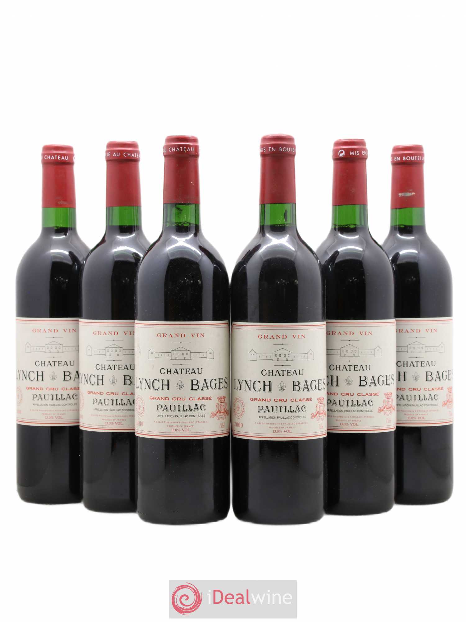 Château Lynch Bages 5ème Grand Cru Classé 2000 - Lot de 6 bouteilles - 0