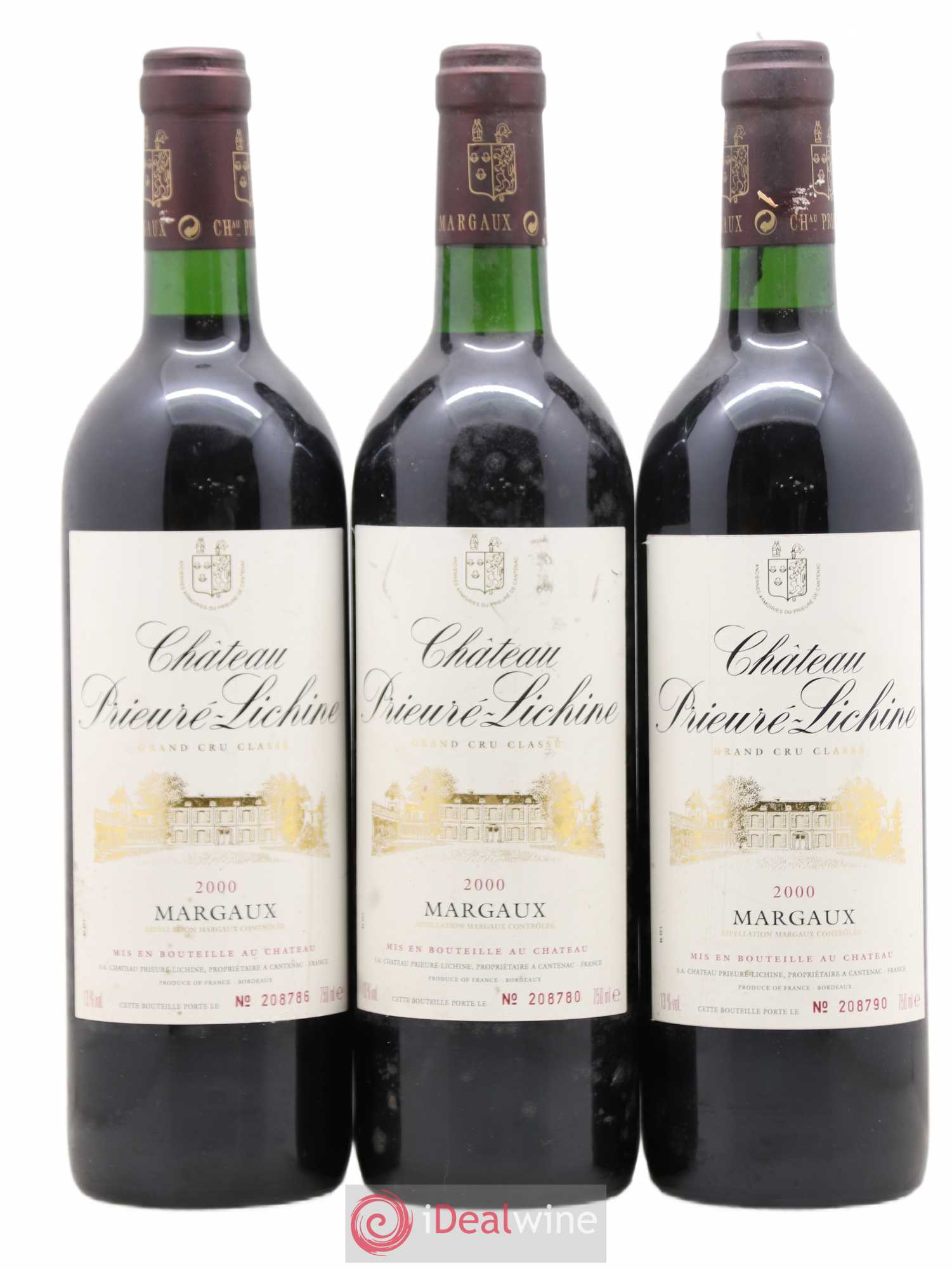 Château Prieuré Lichine 4ème Grand Cru Classé 2000 - Lot de 6 bouteilles - 2