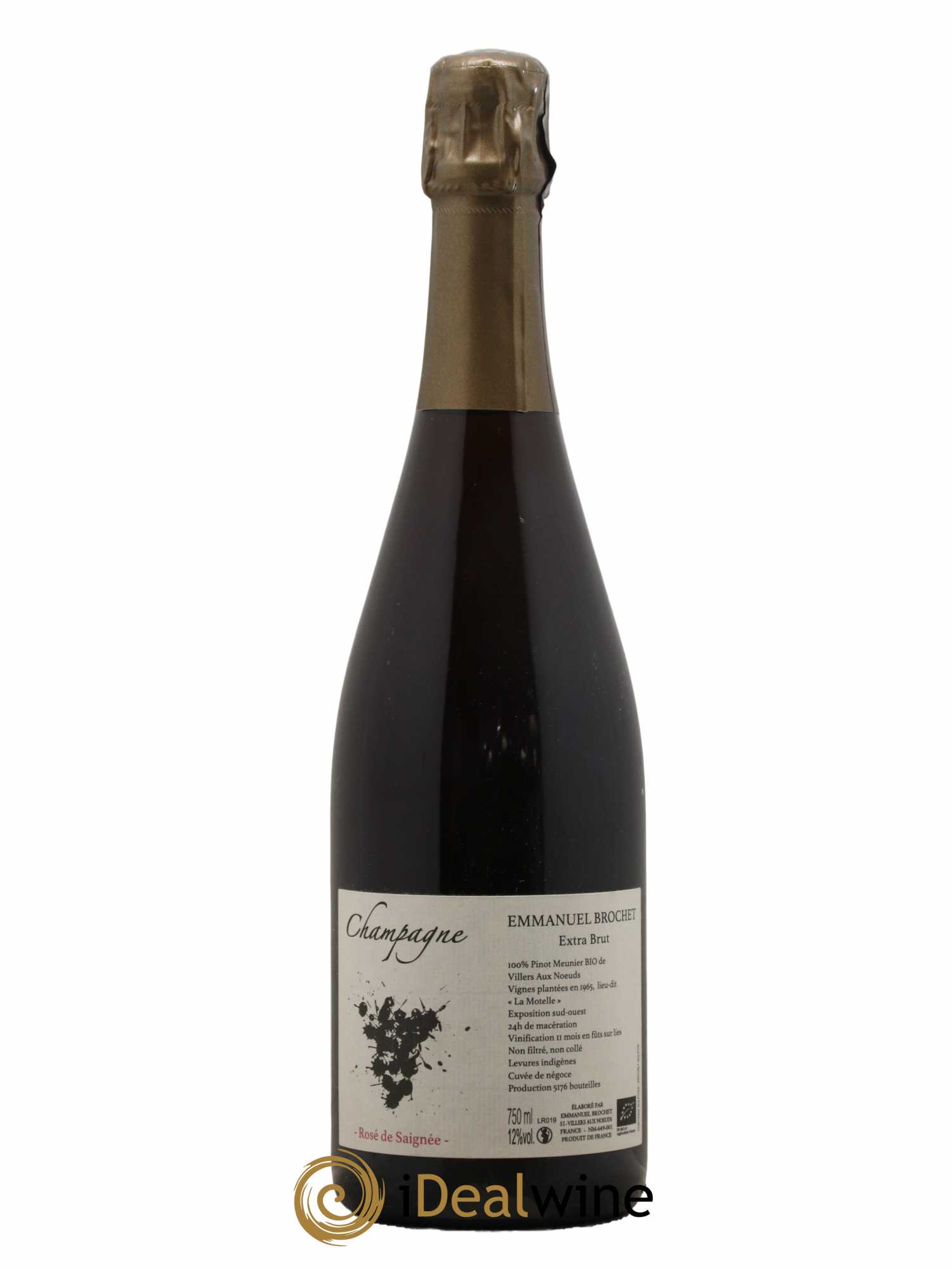 Rosé de Saignée Extra-Brut Emmanuel Brochet - Lot de 1 bouteille - 0