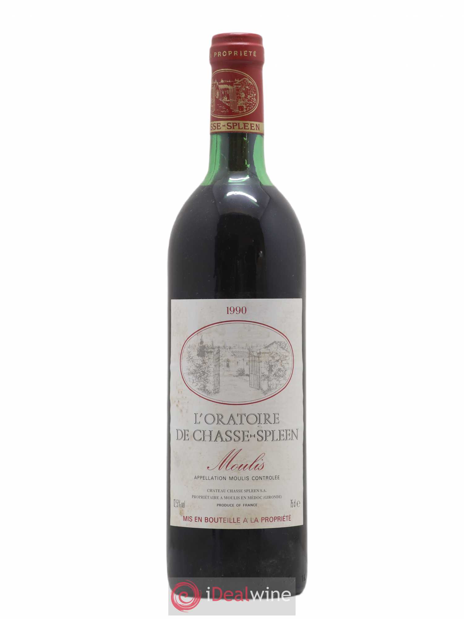 Oratoire de Chasse Spleen Second Vin 1990 - Lot de 1 bouteille - 0