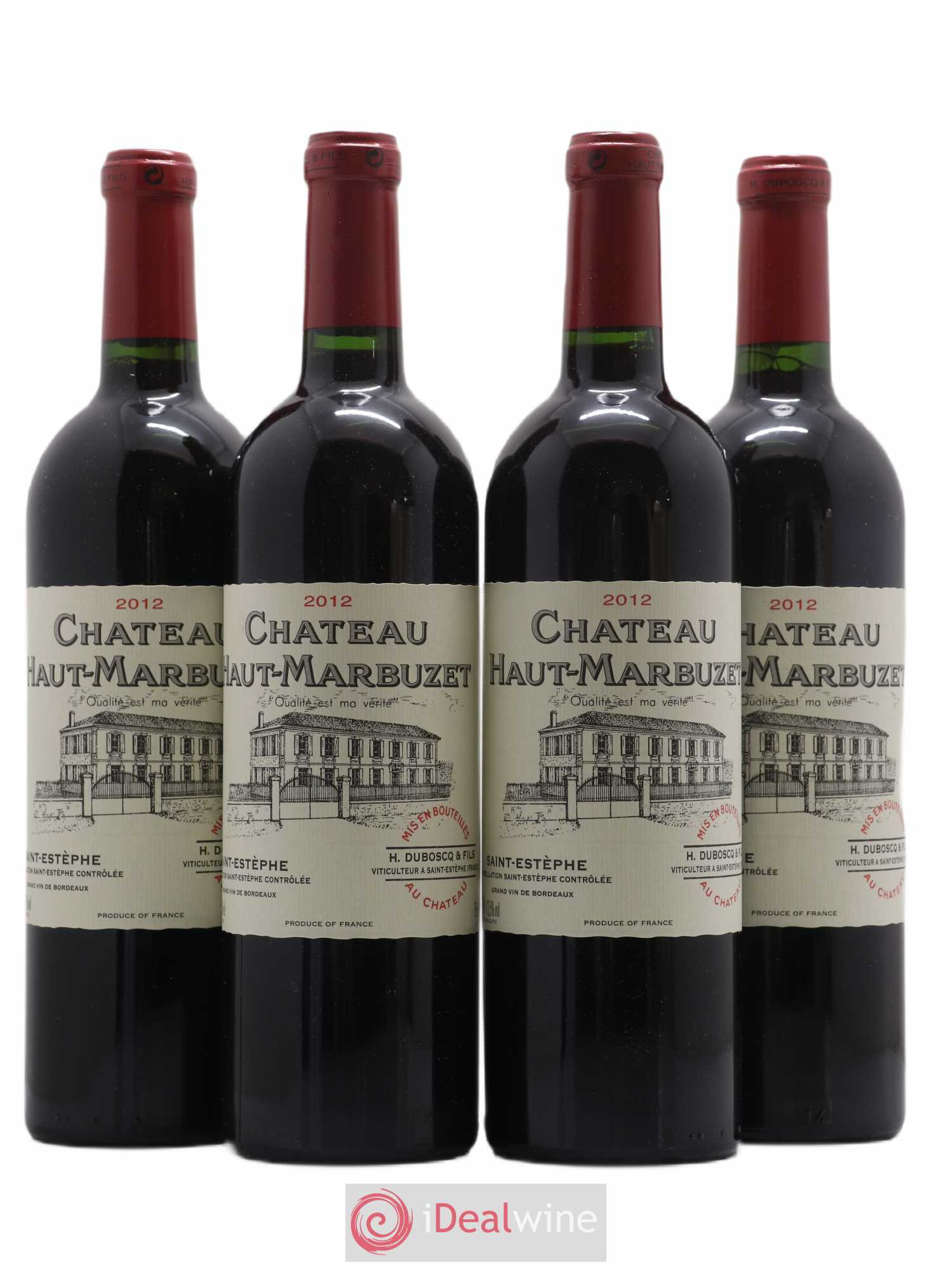 Château Haut Marbuzet 2012 - Lot de 4 bouteilles - 0