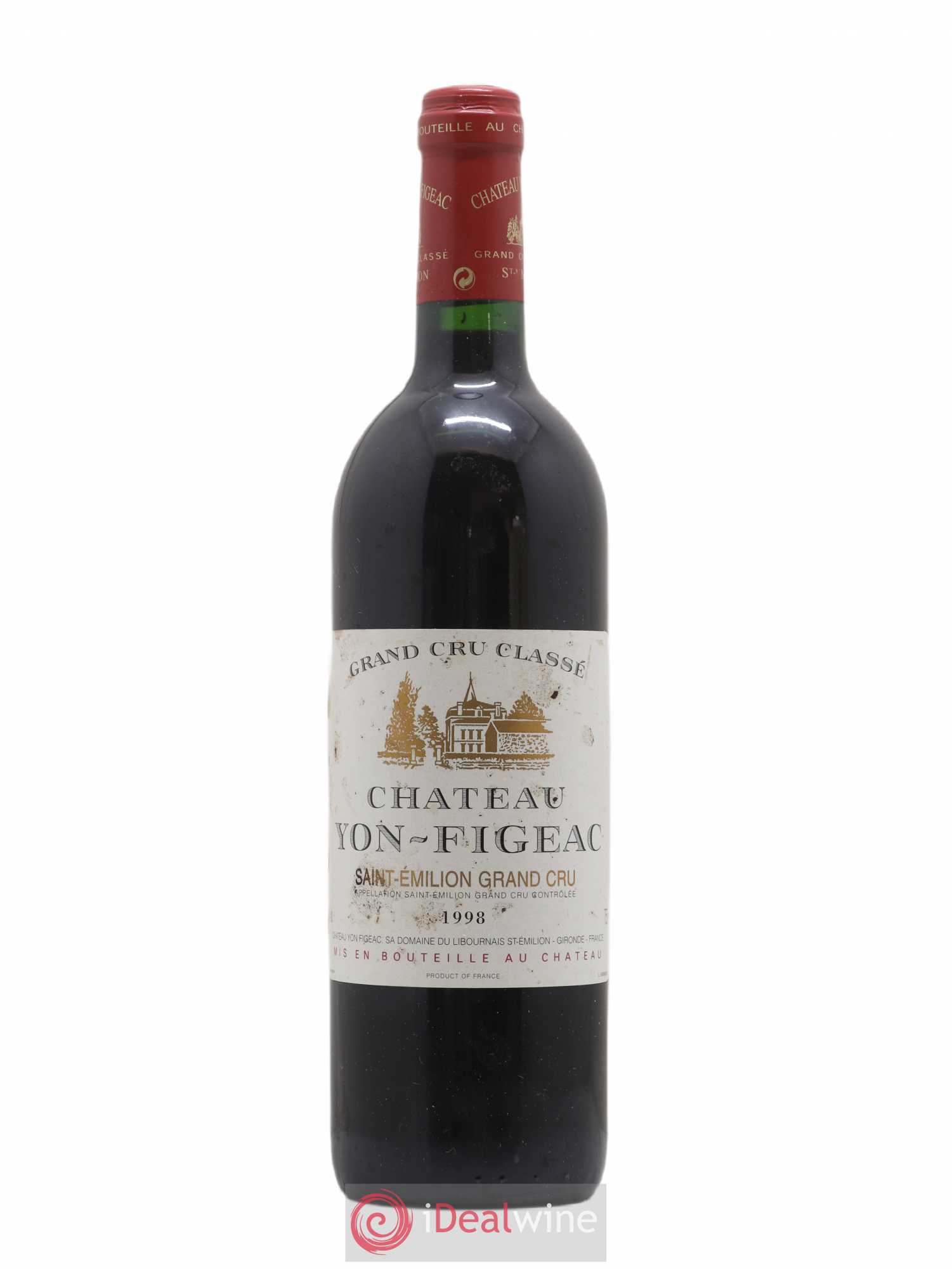 Château Yon Figeac Grand Cru Classé (sans prix de réserve) 1998 - Lot de 1 bouteille - 0