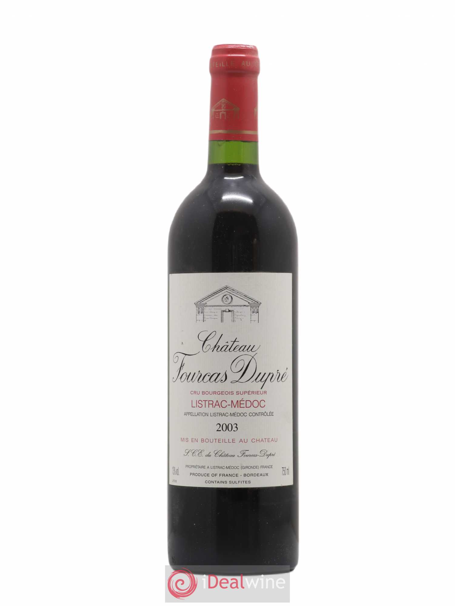 Château Fourcas Dupré (sans prix de réserve) 2003 - Lot de 1 bouteille - 0