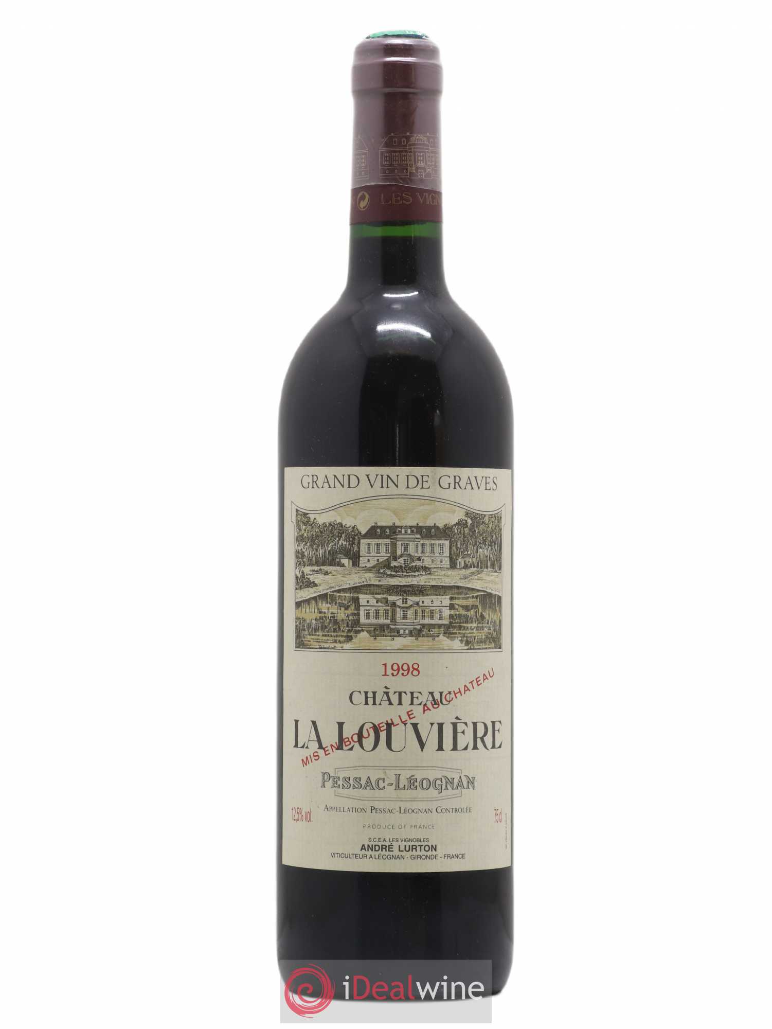 Château la Louvière 1998 - Lot de 1 bouteille - 0
