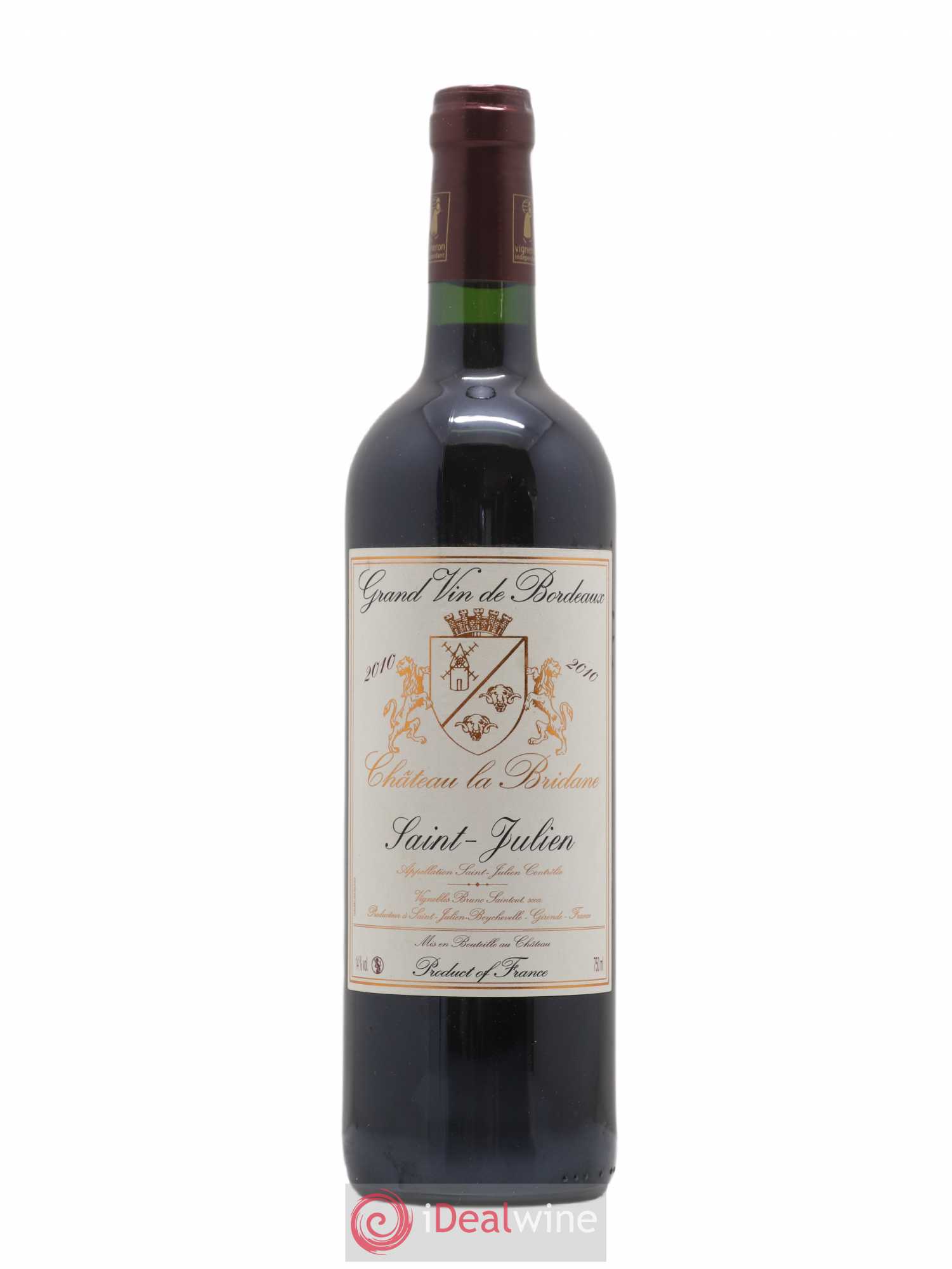 Château la Bridane Cru Bourgeois (sans prix de réserve) 2010 - Lot de 1 bouteille - 0
