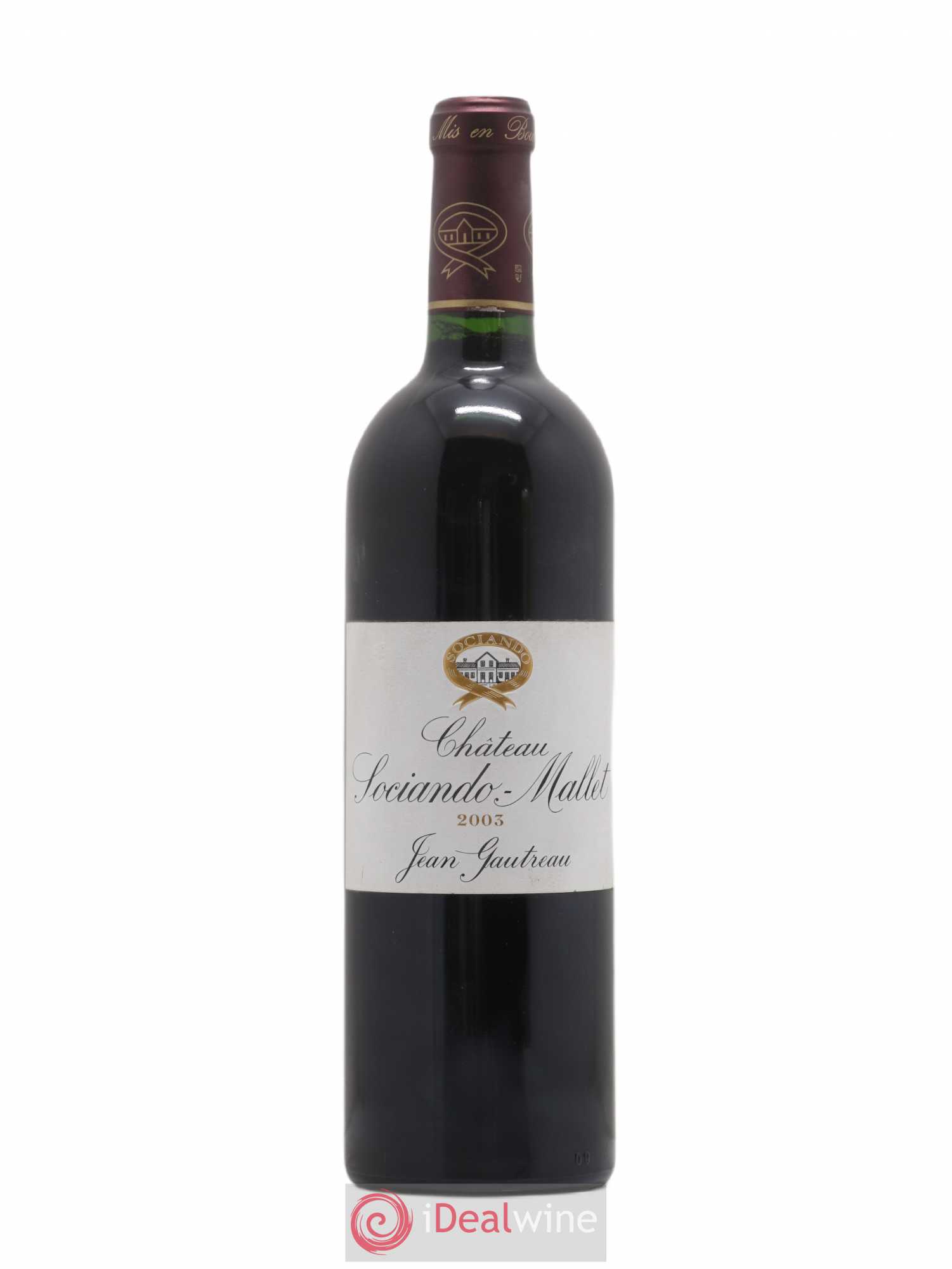 Château Sociando Mallet 2003 - Lot de 1 bouteille - 0