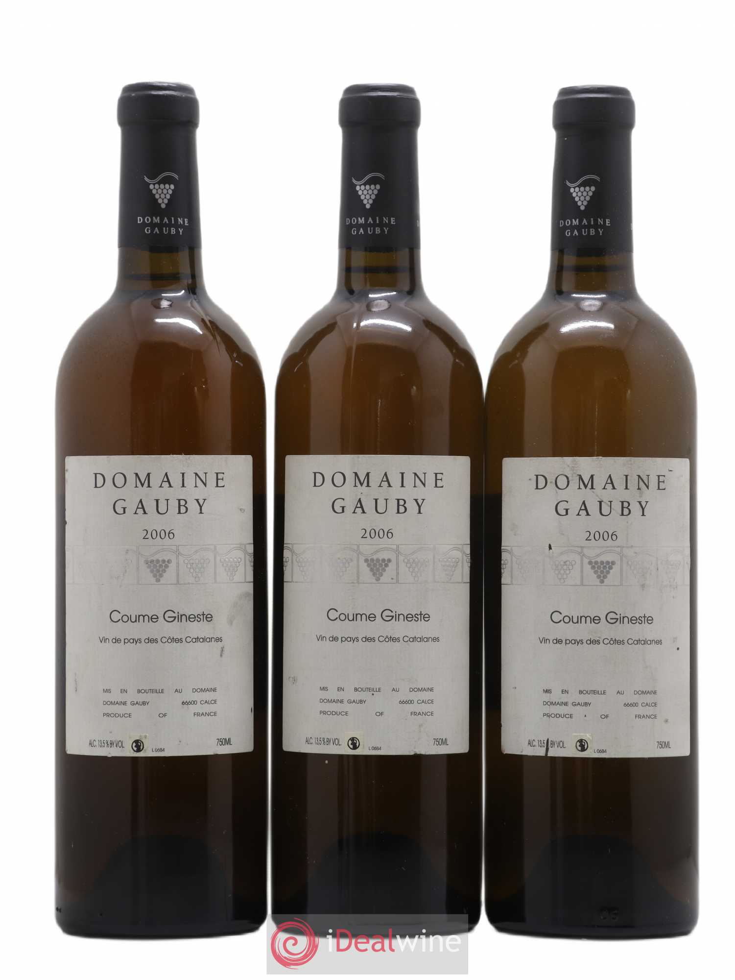 Côtes Catalanes Coume Gineste Gauby (Domaine) 2006 - Lot de 3 bouteilles - 0