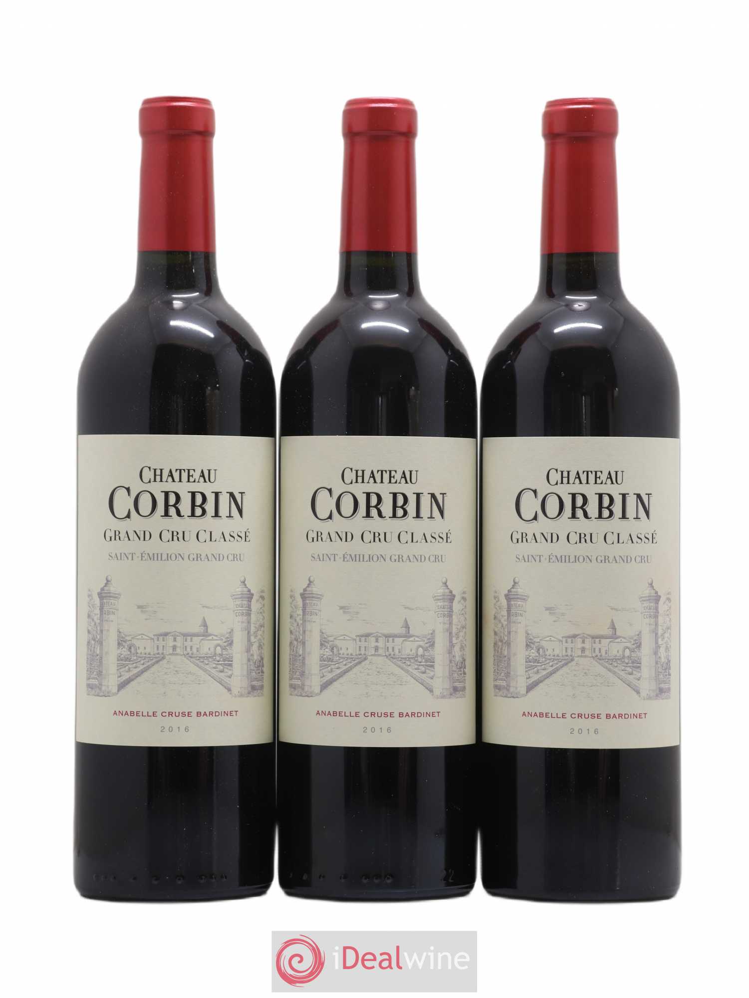 Château Corbin Grand Cru Classé 2016 - Lot de 12 bouteilles - 2