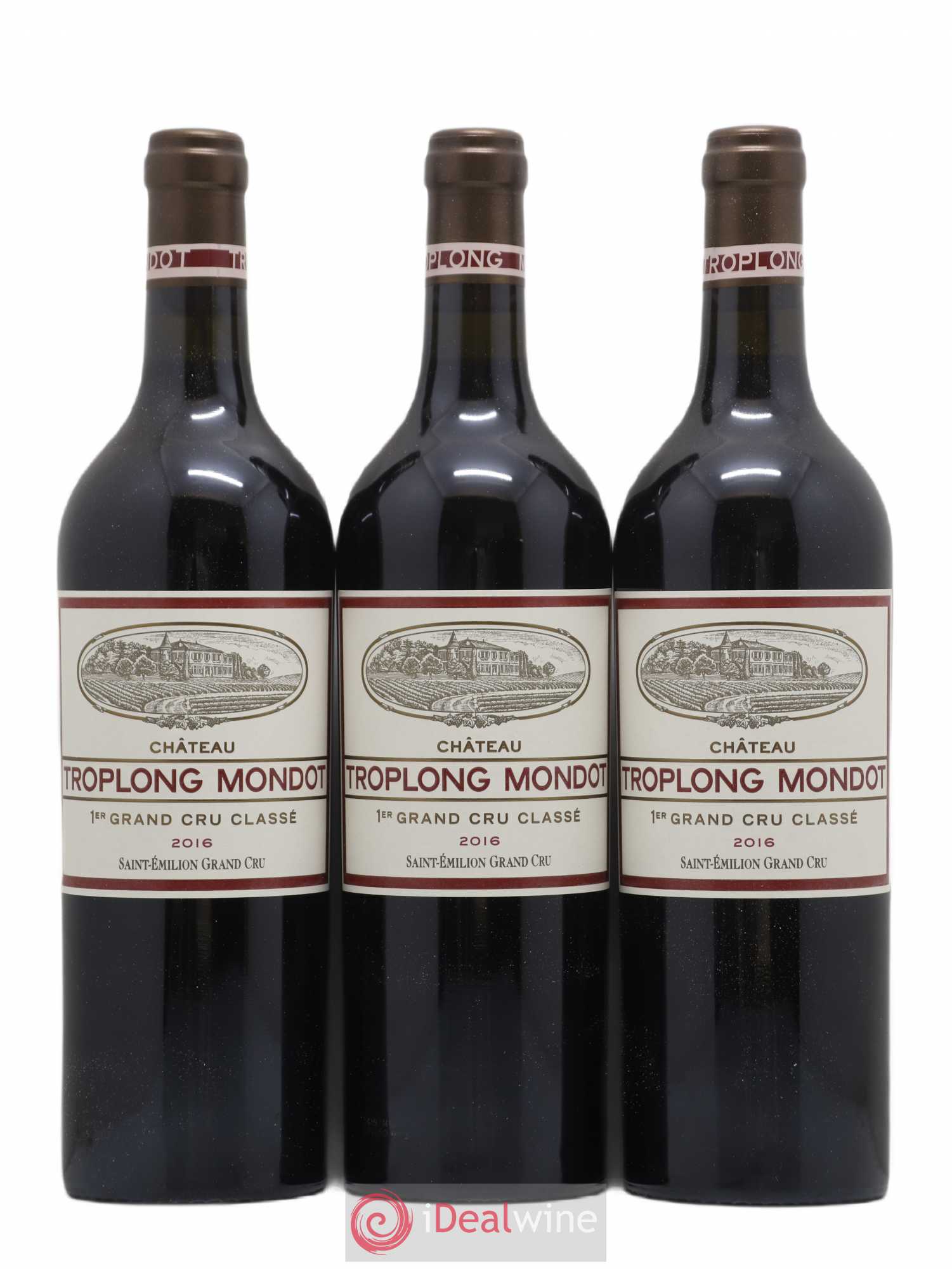 Château Troplong Mondot 1er Grand Cru Classé B 2016 - Lot de 6 bouteilles - 1
