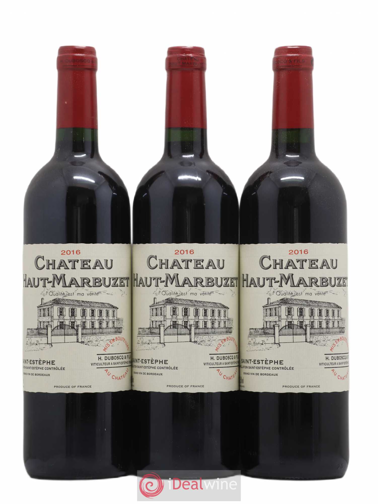 Château Haut Marbuzet 2016 - Lot de 6 bouteilles - 1