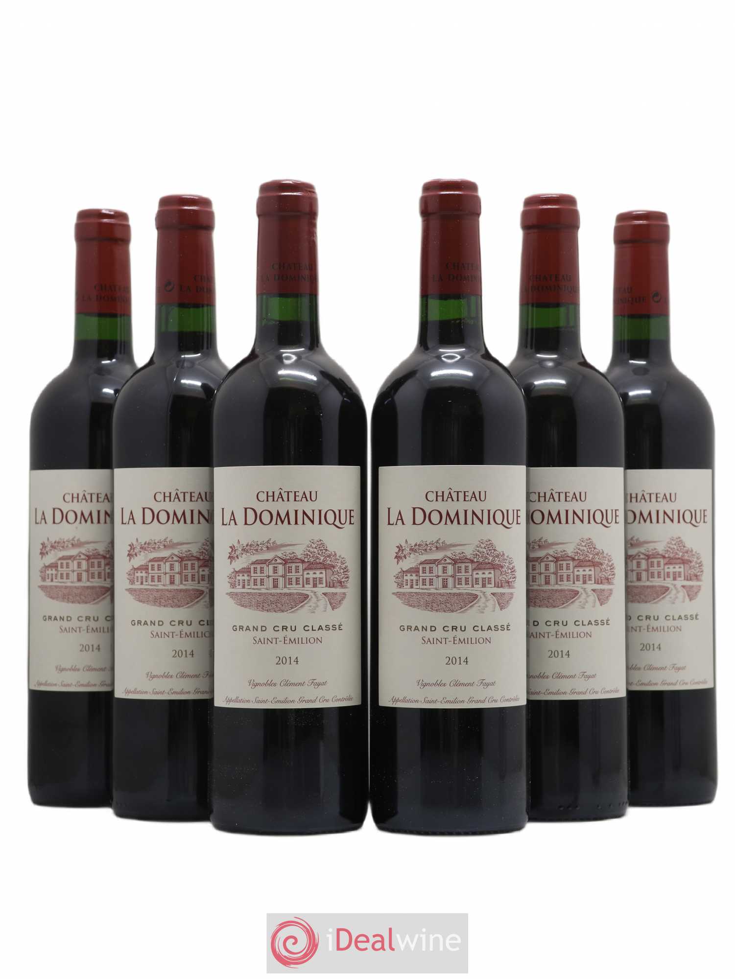 Château la Dominique Grand Cru Classé 2014 - Lot de 6 bouteilles - 0