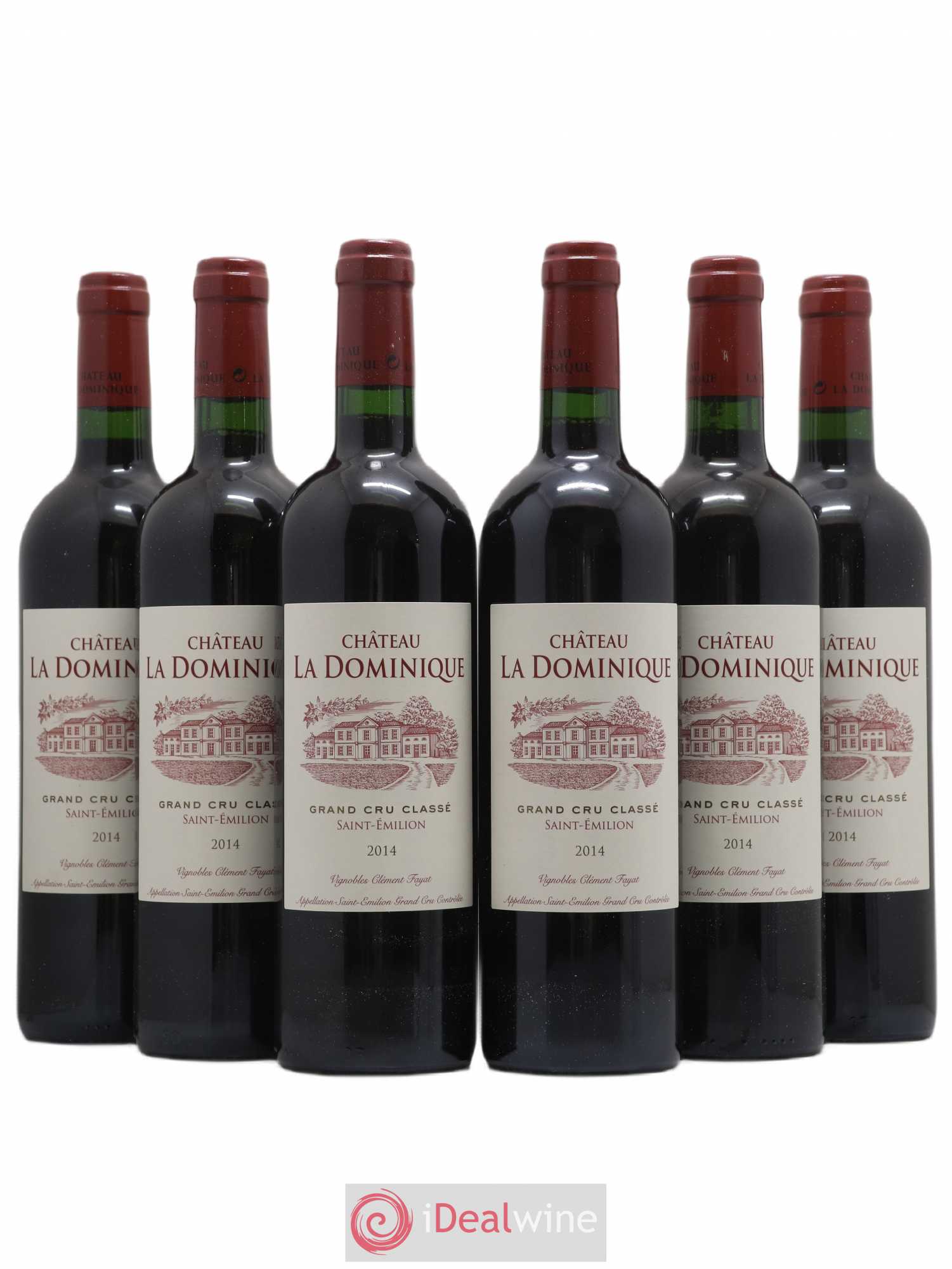 Château la Dominique Grand Cru Classé 2014 - Lot de 6 bouteilles - 0