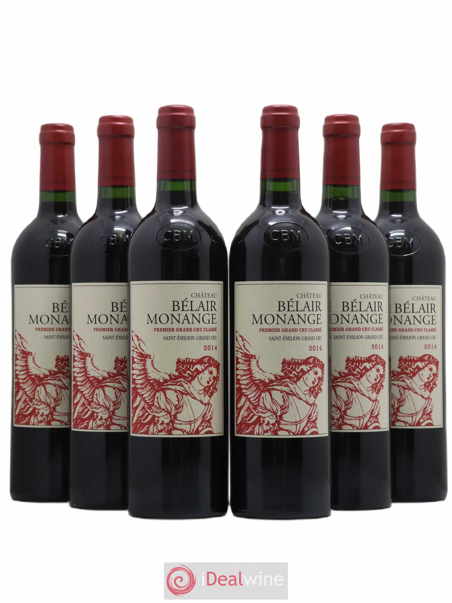 Château Belair (Belair-Monange) 1er Grand Cru Classé B 2014 - Lot de 6 bouteilles - 0