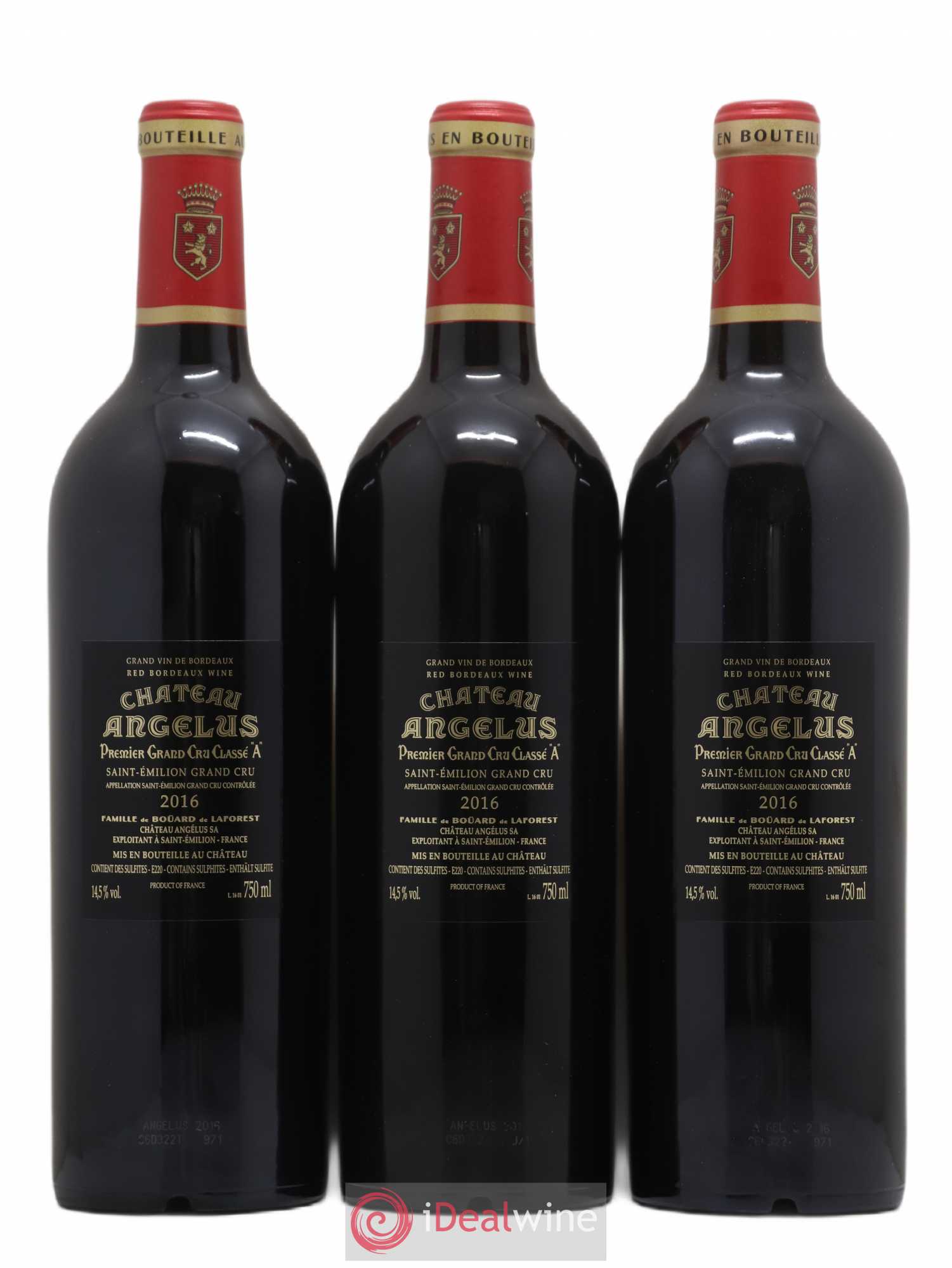 Château Angélus 1er Grand Cru Classé A 2016 - Lot de 6 bouteilles - 2