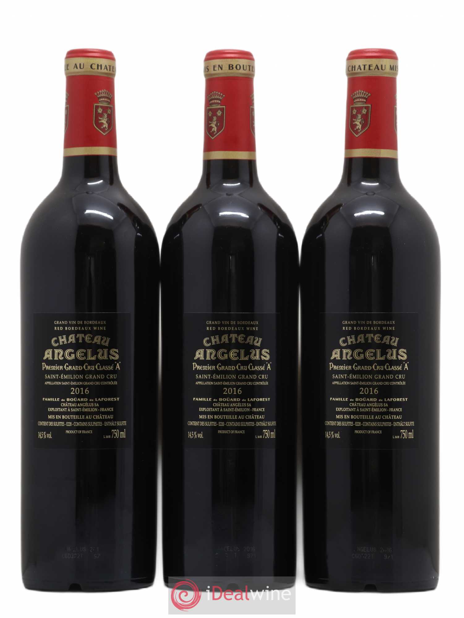 Château Angélus 1er Grand Cru Classé A 2016 - Lot de 6 bouteilles - 4