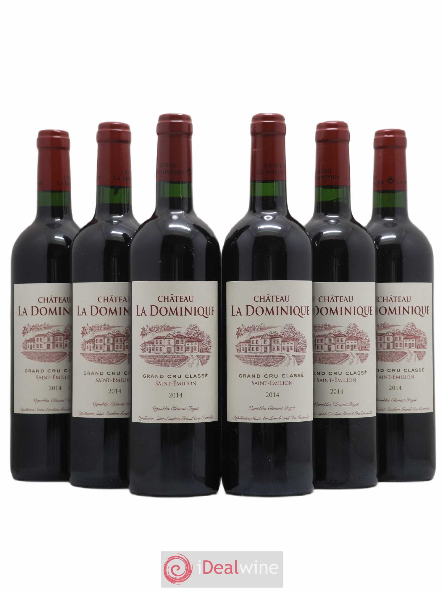 Château la Dominique Grand Cru Classé 2014 - Lot de 6 bouteilles - 0