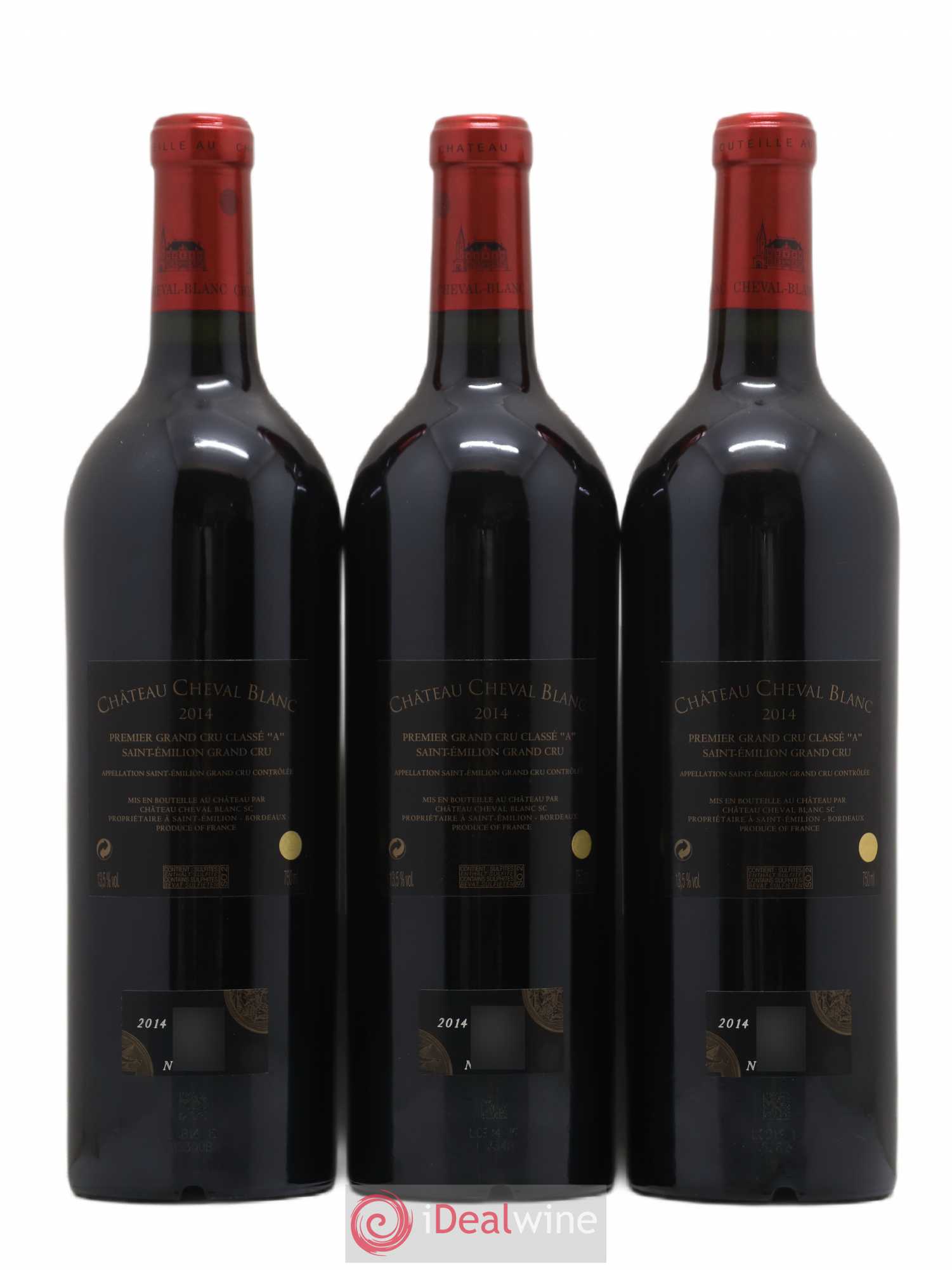 Château Cheval Blanc 1er Grand Cru Classé A 2014 - Lot de 3 bouteilles - 1