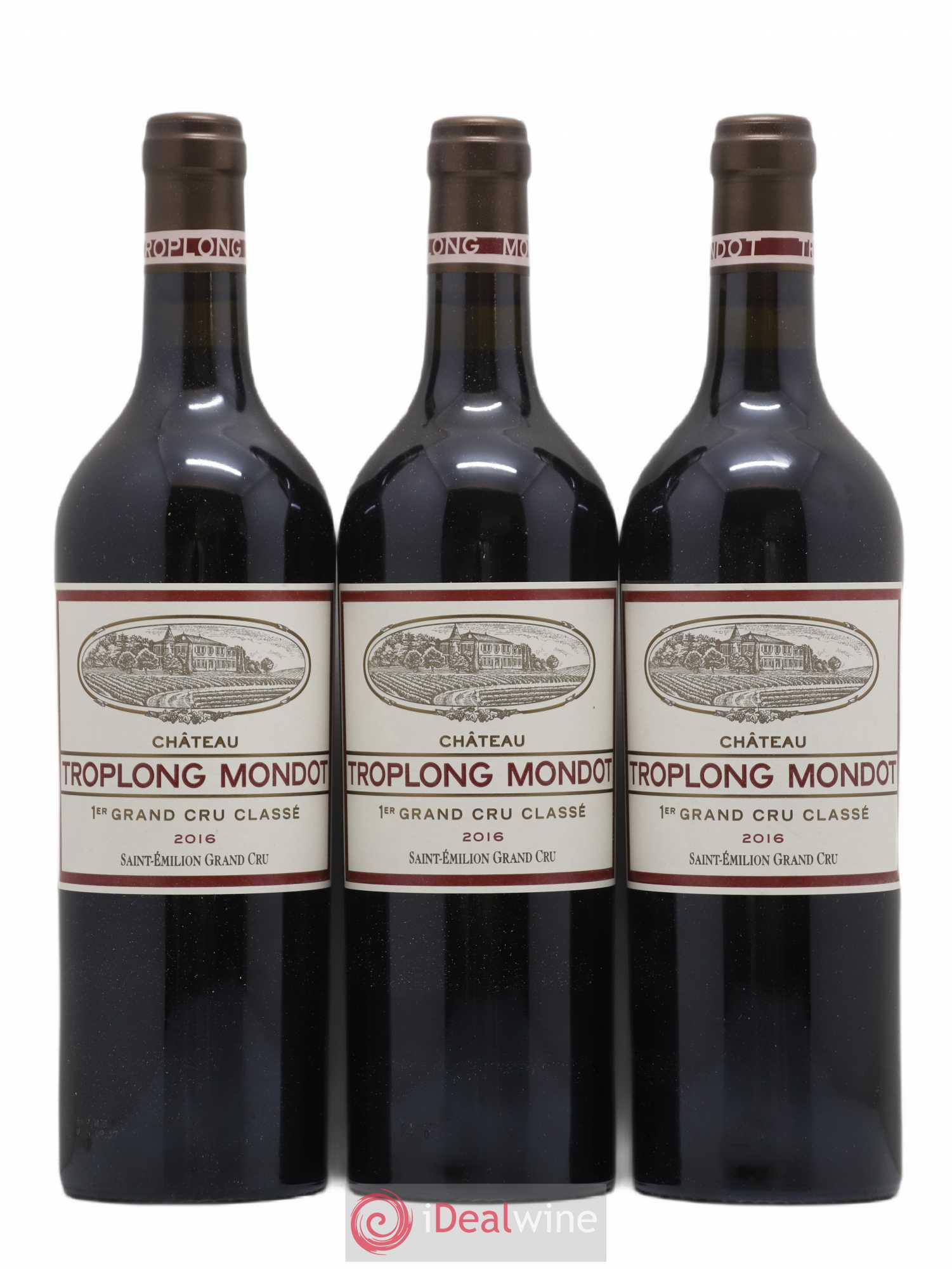 Château Troplong Mondot 1er Grand Cru Classé B 2016 - Lot de 6 bouteilles - 1