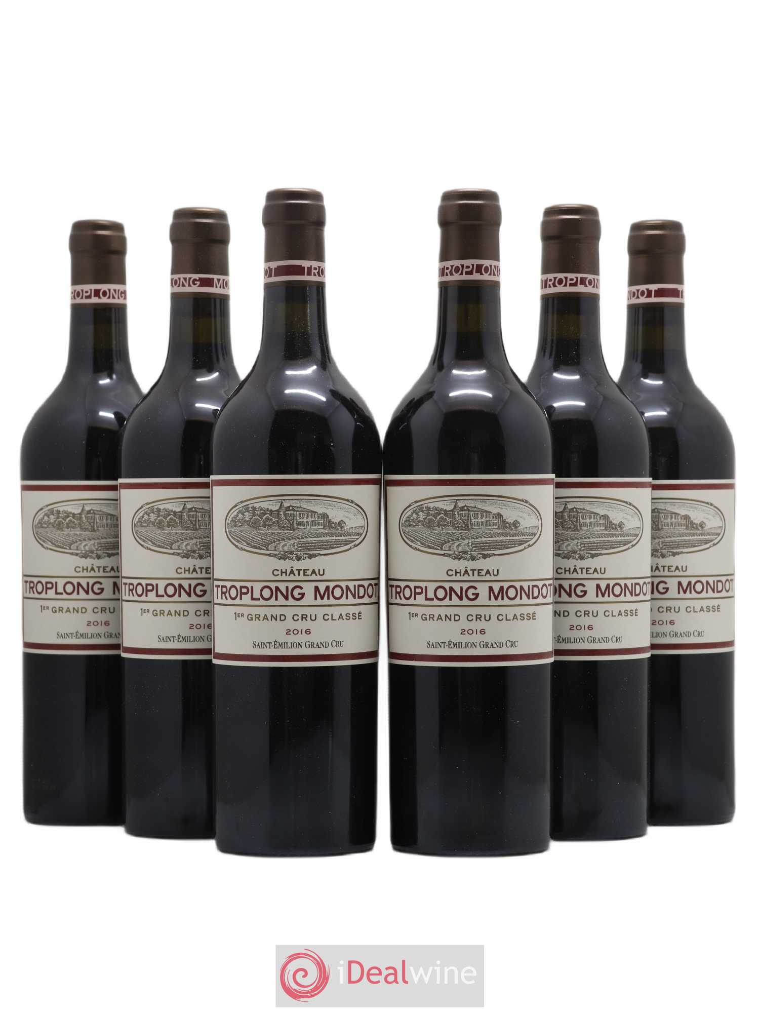 Château Troplong Mondot 1er Grand Cru Classé B 2016 - Lot de 6 bouteilles - 0