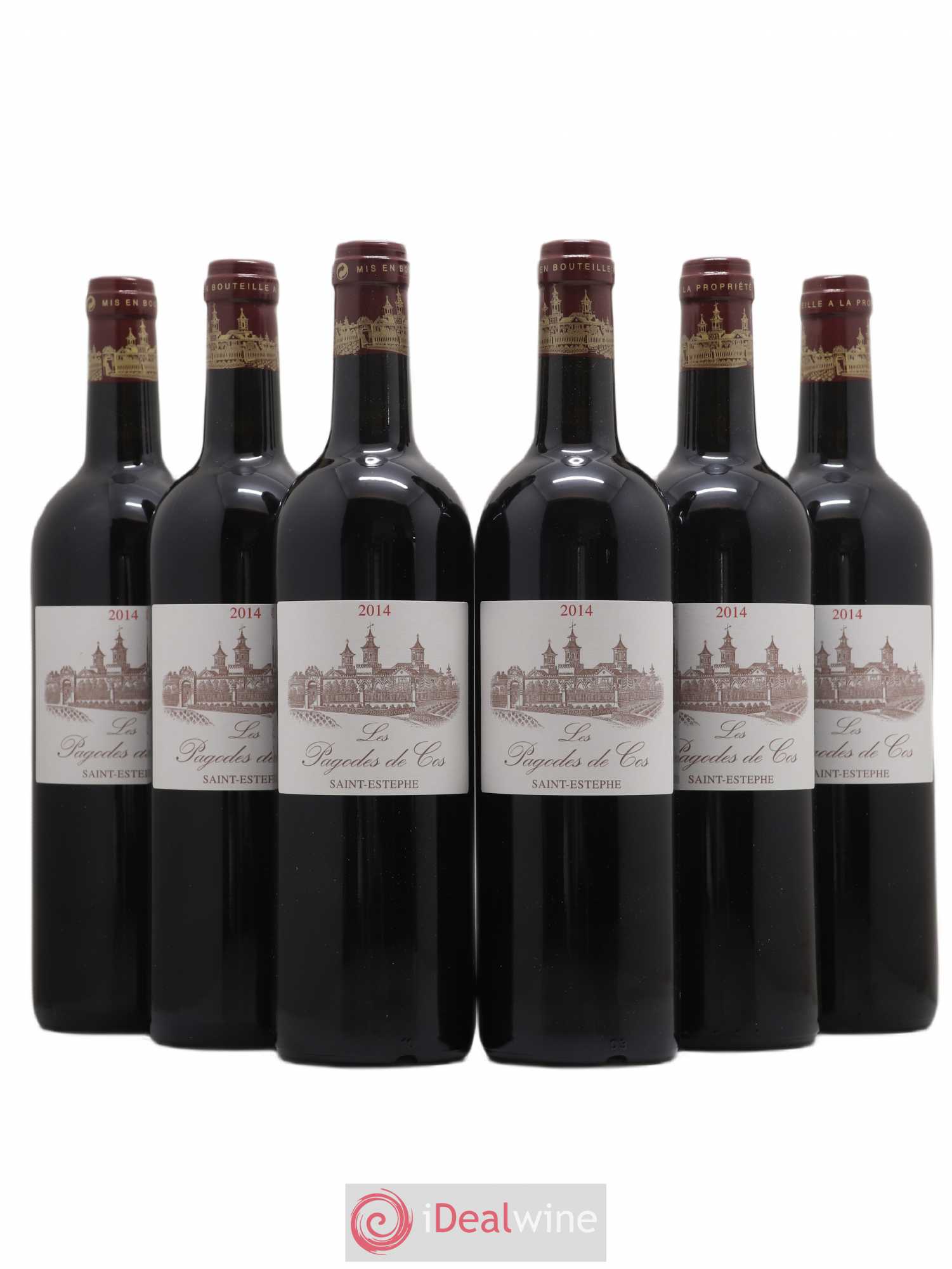 Les Pagodes de Cos Second Vin 2014 - Posten von 6 Flaschen - 0