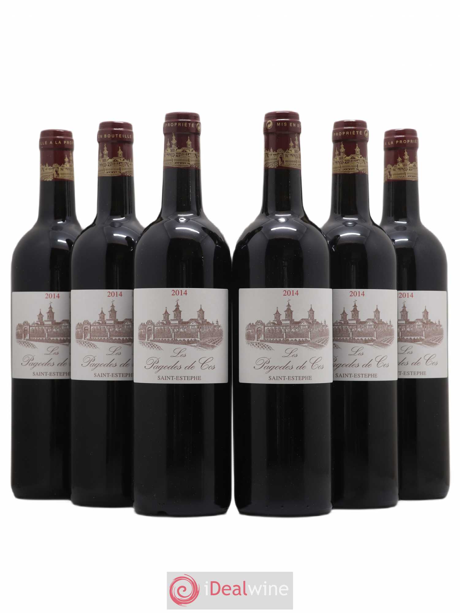 Les Pagodes de Cos Second Vin 2014 - Posten von 6 Flaschen - 0